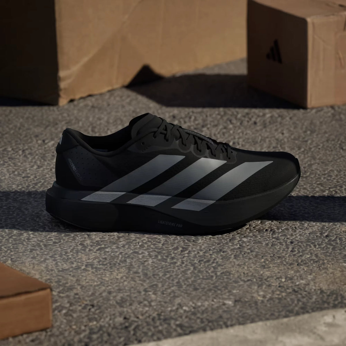 Adidas Men Running Shoes Evo Sl Black