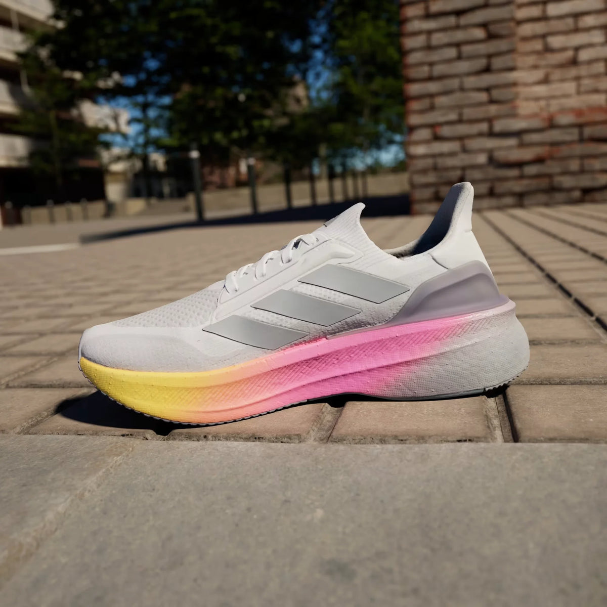 Adidas Women Running Shoes Ultraboost 5 Cloud White Halo Silver Lucid Pink
