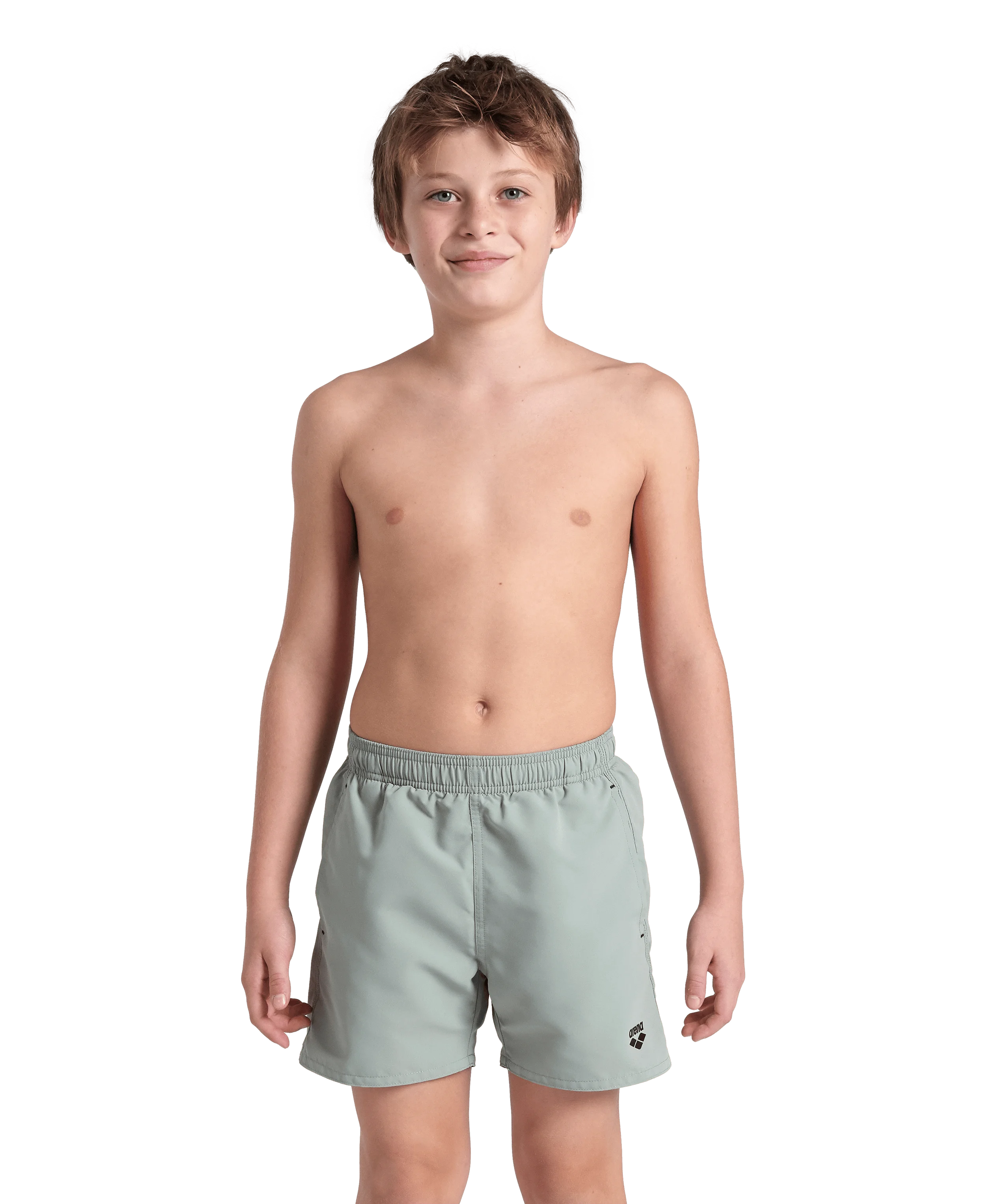 Arena Boys Beach Swimwear Solid Boxer Jade Black Length 32cm
