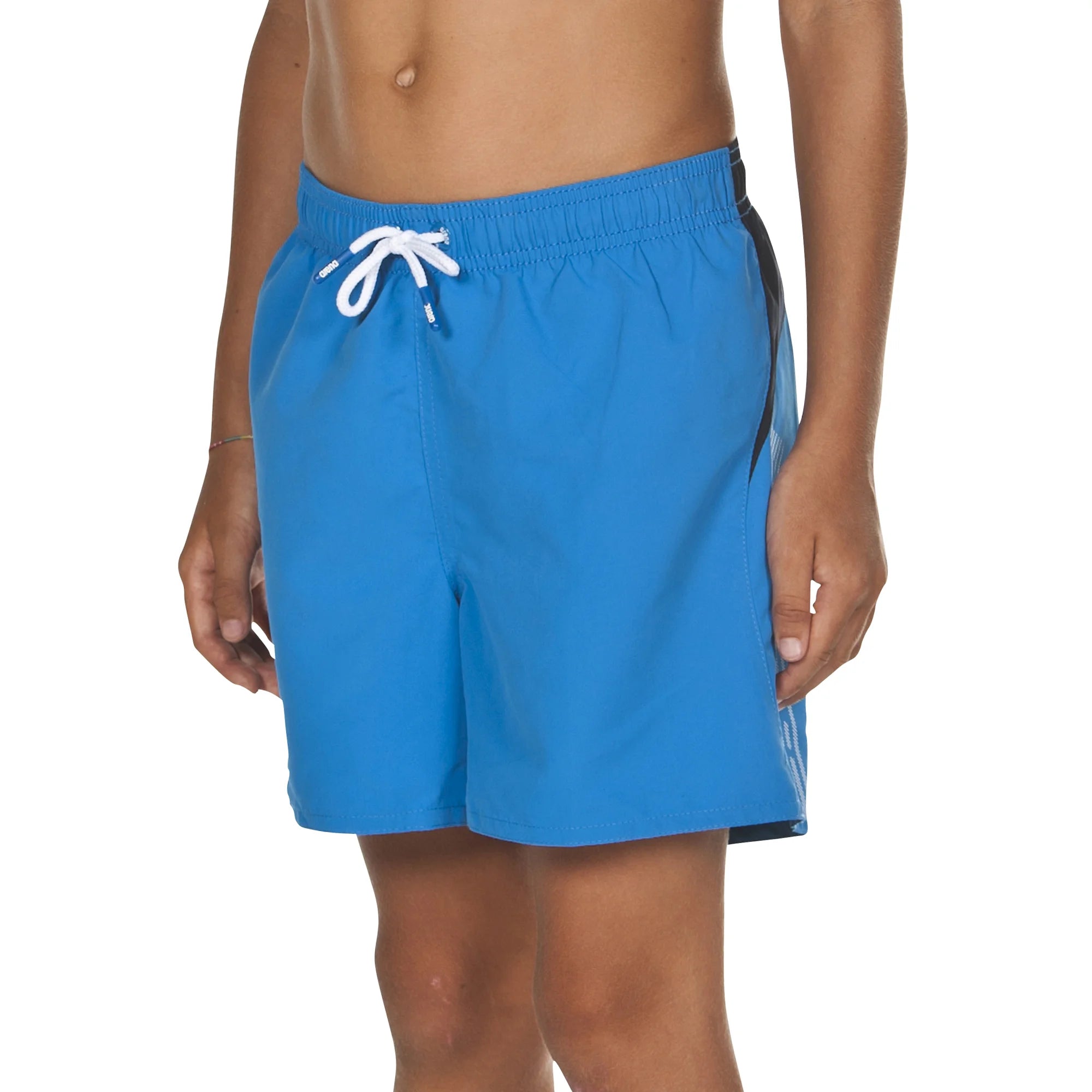 Arena Boys Junior Beach Swimwear Boxer Caiman Pix Blue Navy Length 32cm