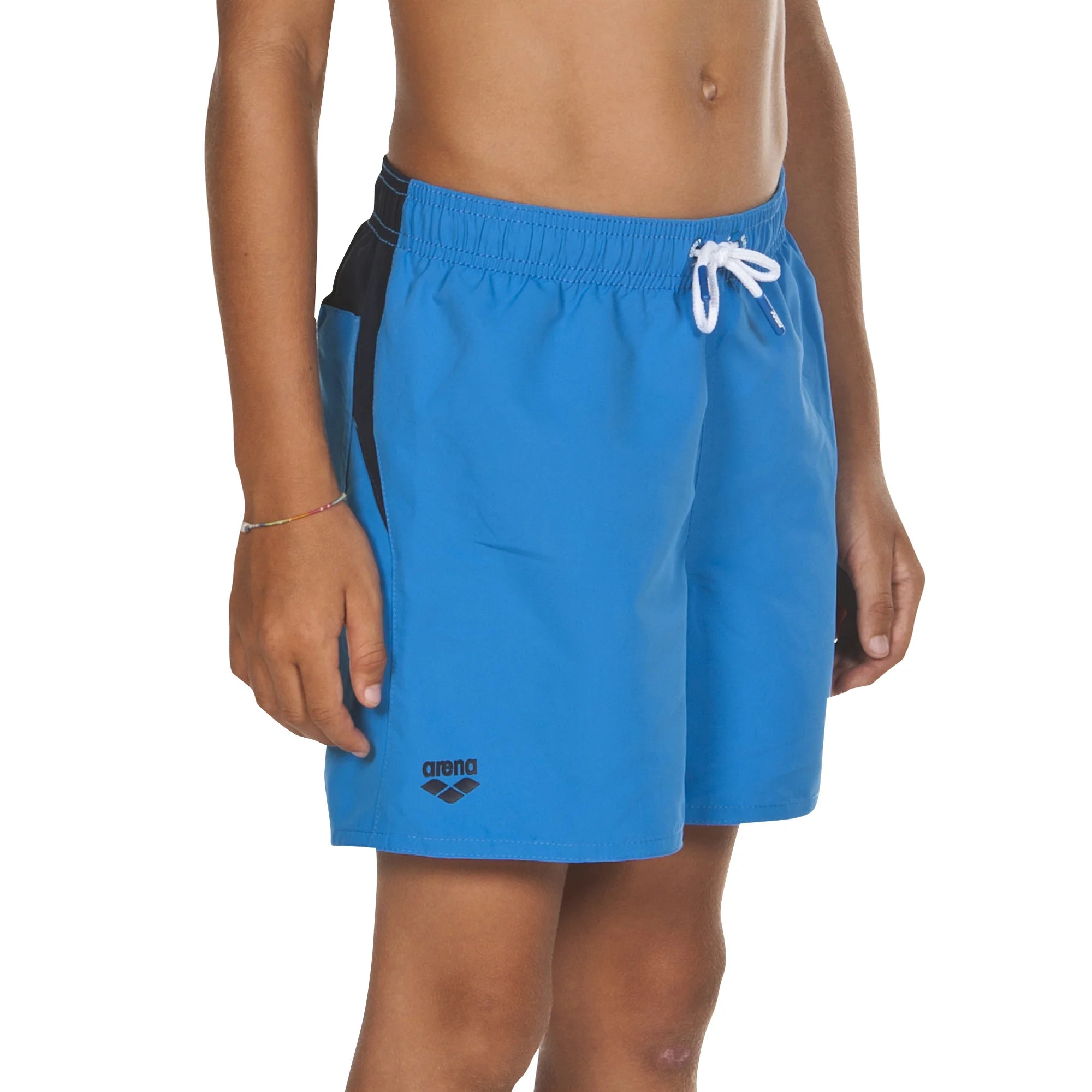 Arena Boys Junior Beach Swimwear Boxer Caiman Pix Blue Navy Length 32cm