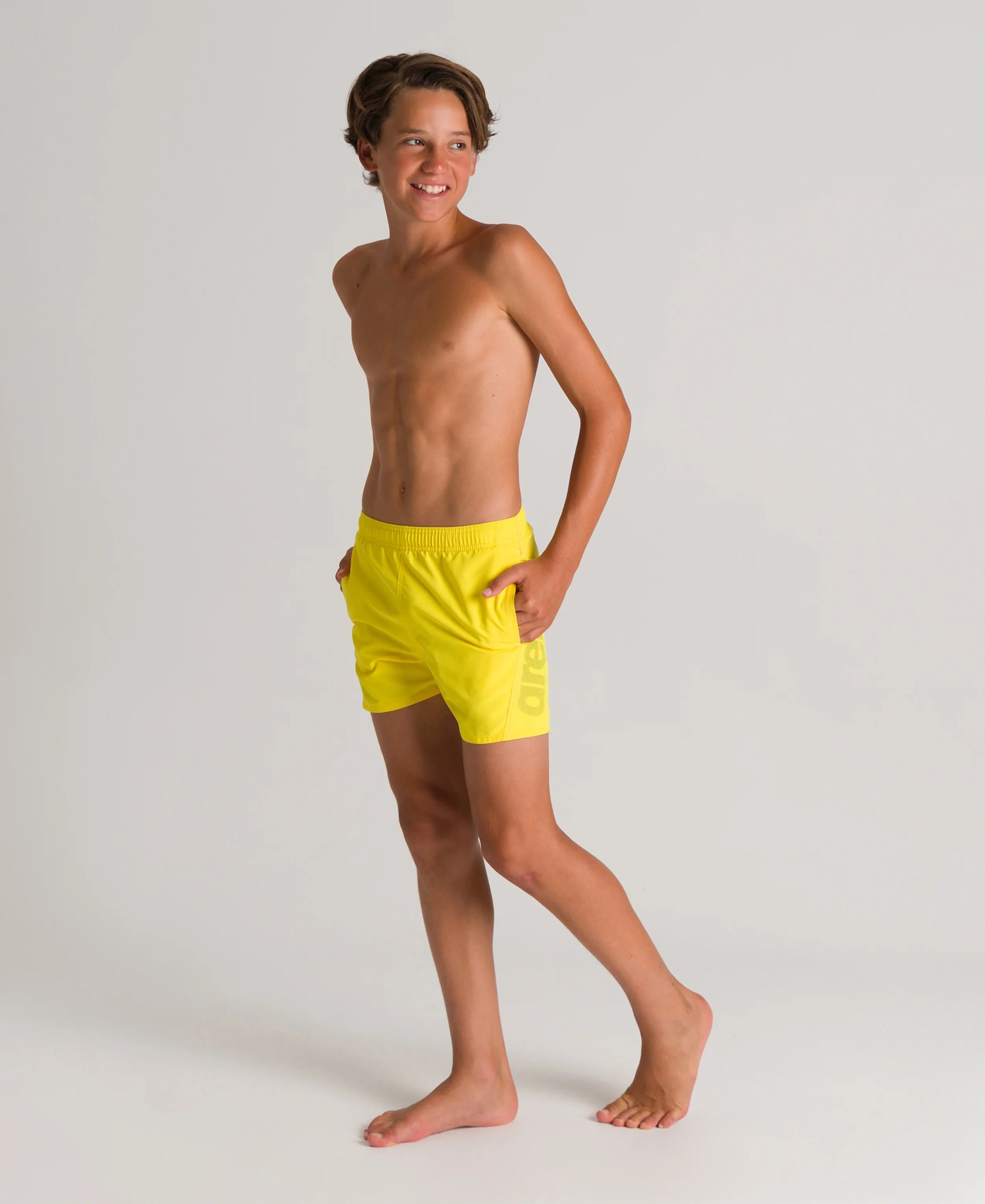Arena Boys Beachwear Swim Boxers Fundamentals Logo 32cm
