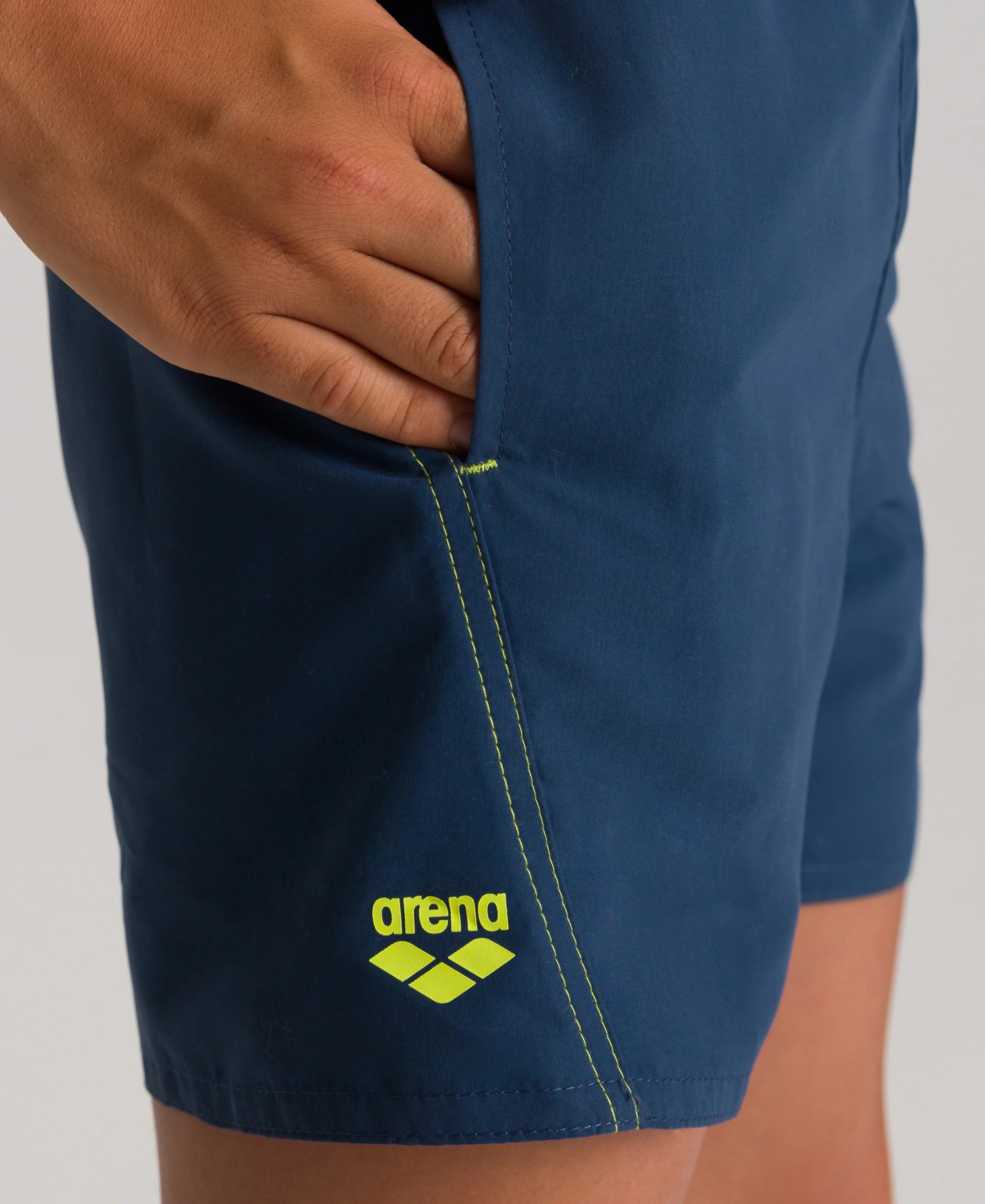 Arena Boys Junior Beach Swimwear Boxer Fundamentals Logo Length 32cm