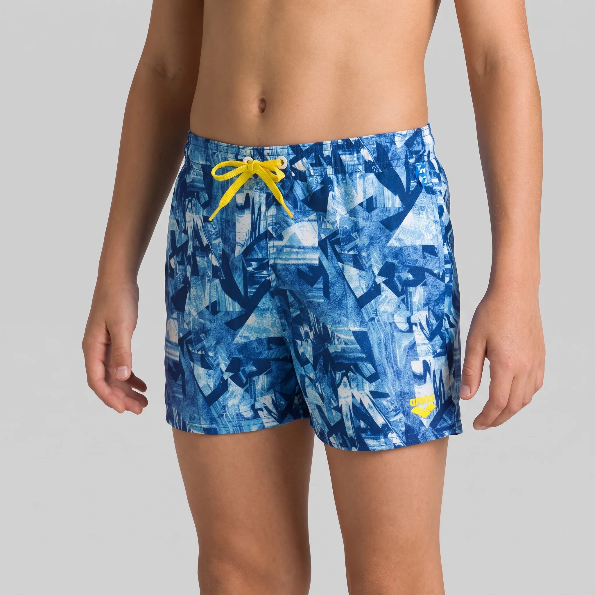 Arena Boys Beachwear Swim Boxers Glitch Navy Multi 32cm