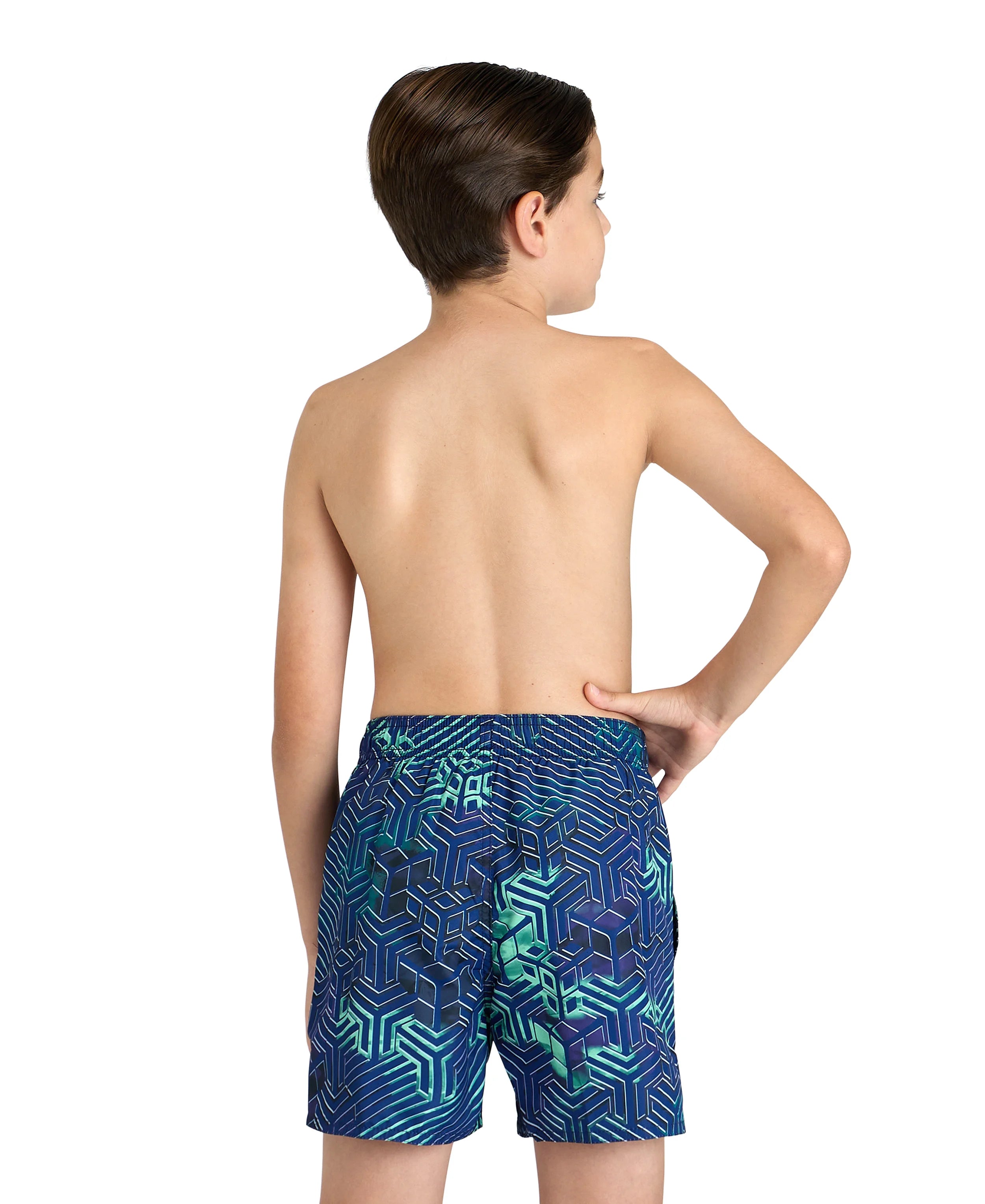Arena Boys Beachwear Swim Boxers Kikko Pro Navy 32cm