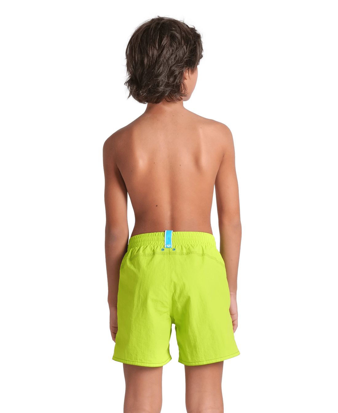 Arena Boys Junior Beach Swimwear Boxer Logotype Artic Lime Mangrove Length 32cm