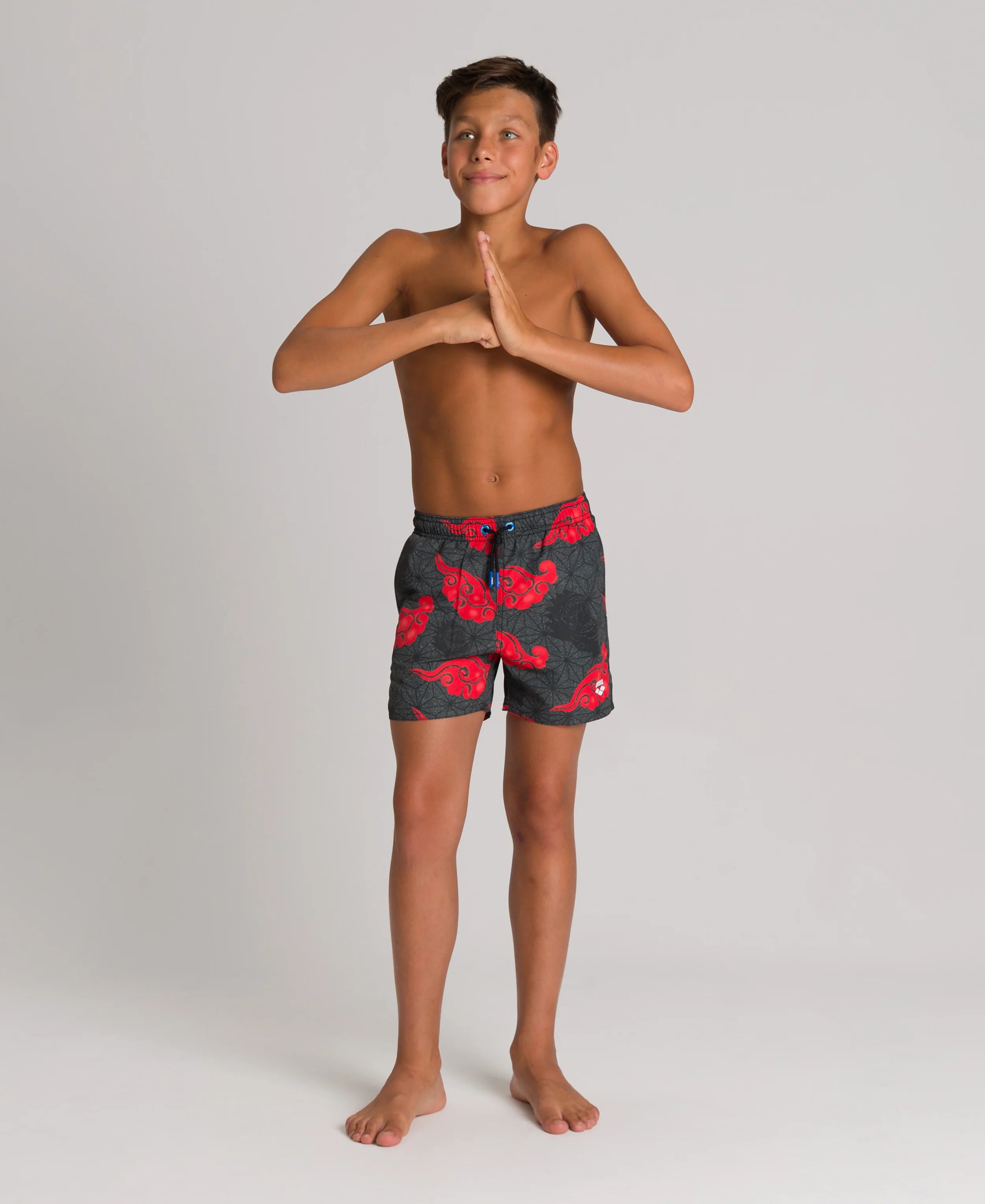 Arena Boys Beachwear Swim Boxers Marau Black Multi 32cm