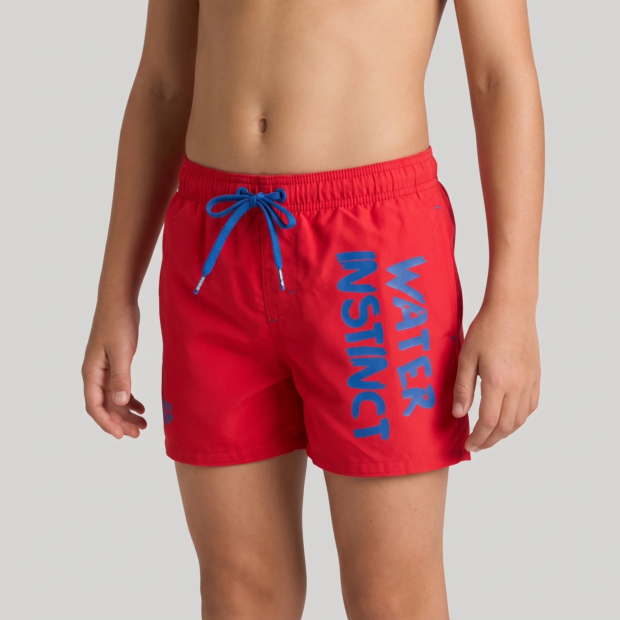 Arena Boys Junior Beach Swimwear Boxer Water Instinct Red Royal Length 32cm