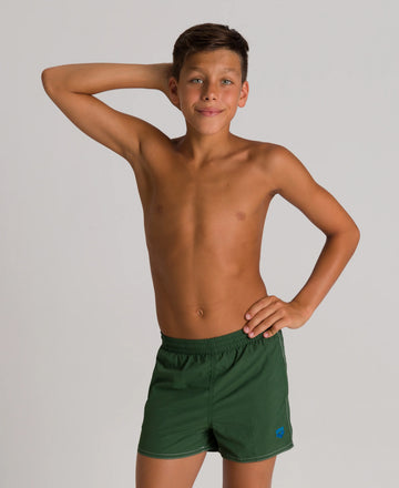 Arena Boys Beachwear Swim Boxers Bywayx Youth Wood Green Turquoise White 32cm