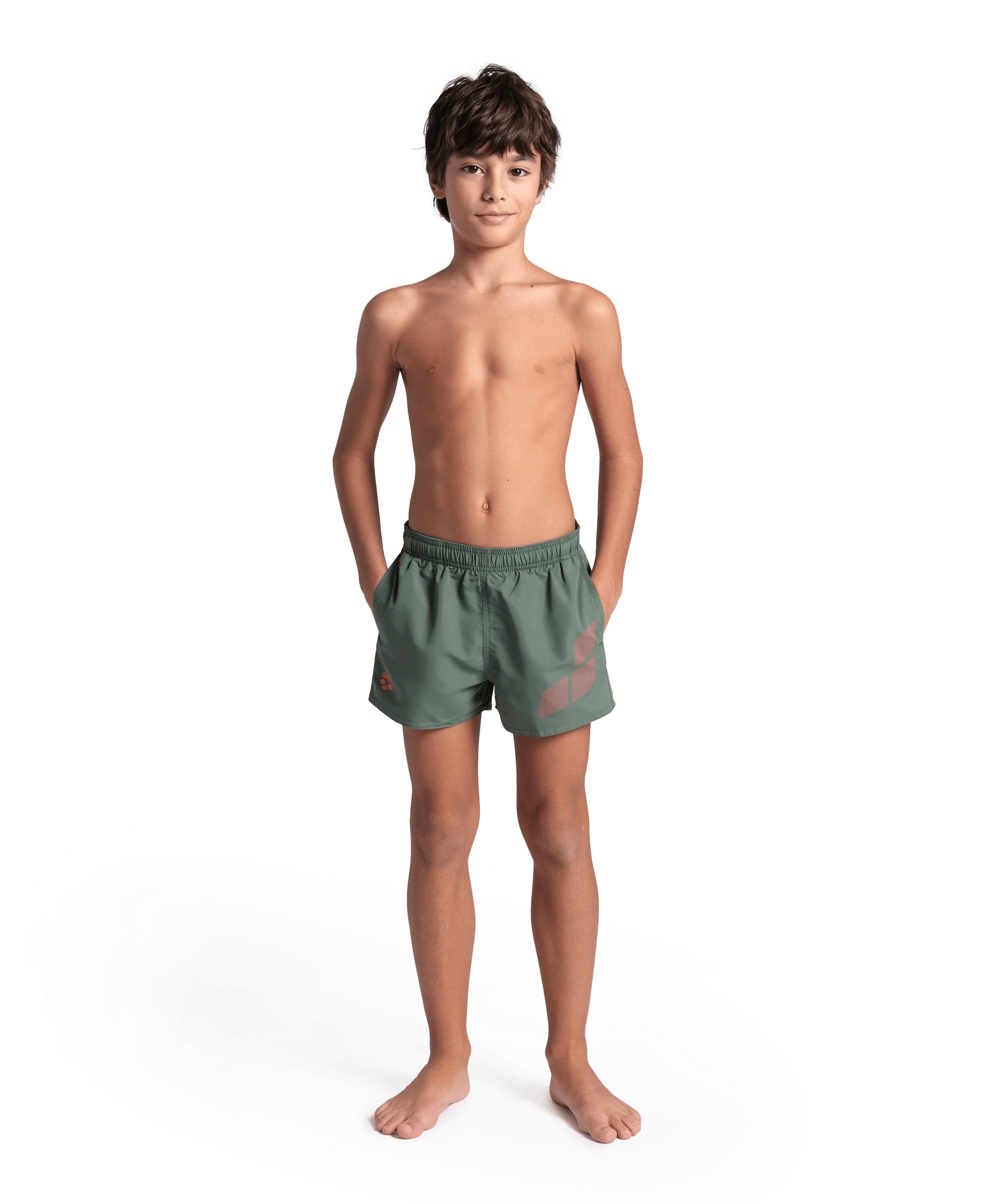 Arena Boys Junior Beach Swimwear Logo Short Recycled Fabric Length 32cm