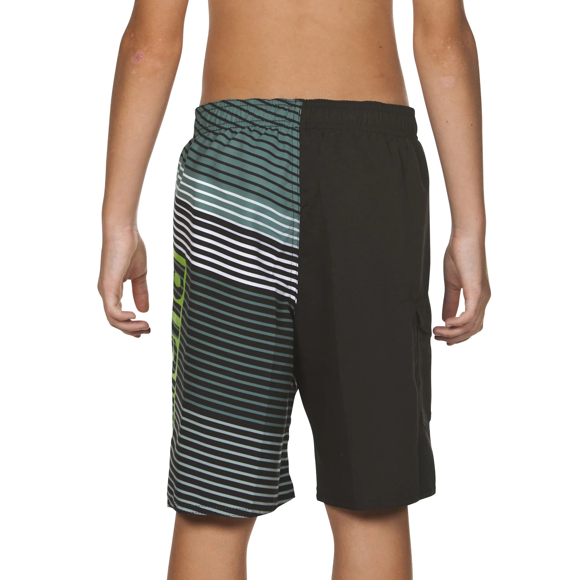 Arena Boys Beachwear Swim Bermudas Stripes Black 42cm