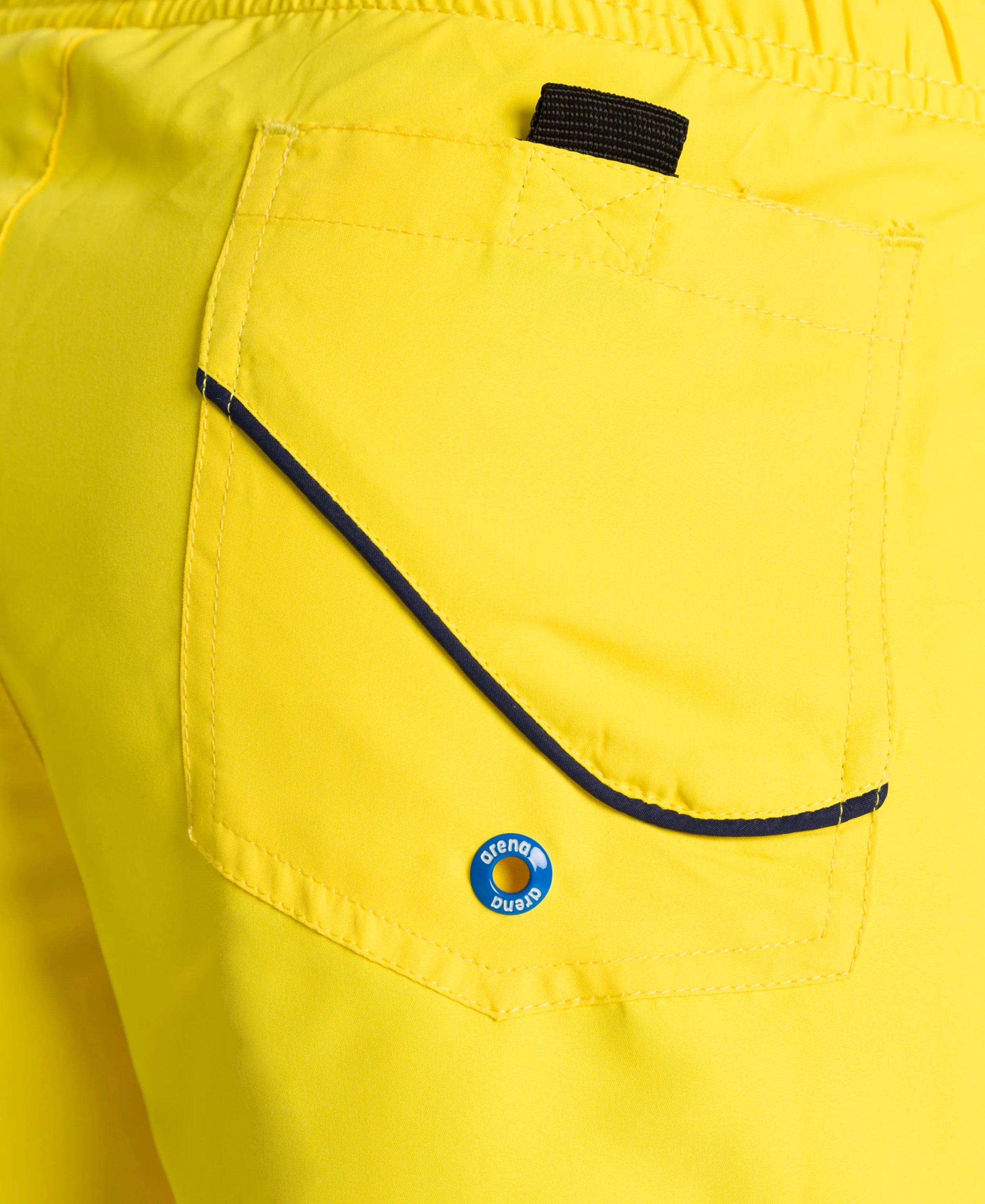 Arena Boys Beach Swim Shorts Bluebay Yellow Star Navy 32cm