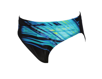 Arena Boys Training Swim Briefs Phenix Black Pix Blue