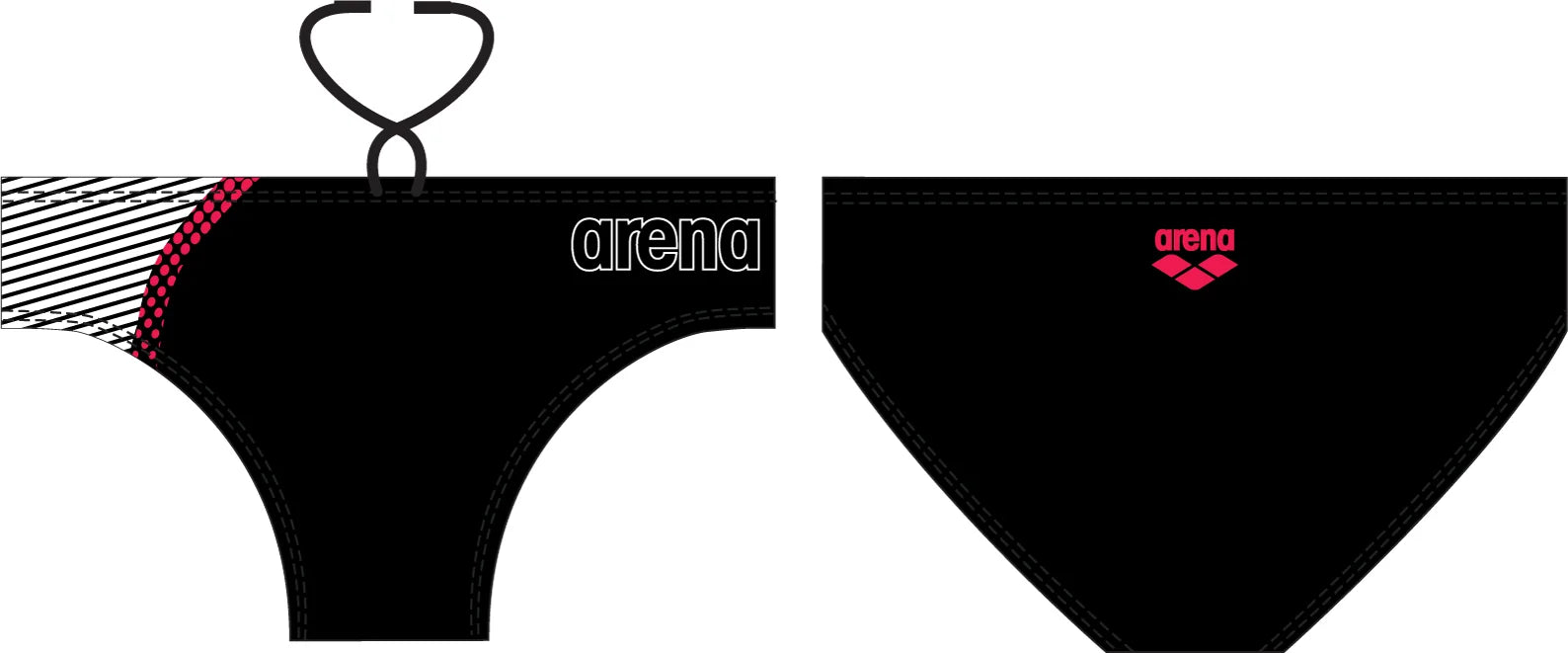 Arena Boys Training Swim Briefs Simmetry Black