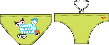 Arena Boys Training Swim Briefs Water Tribes Soft Green