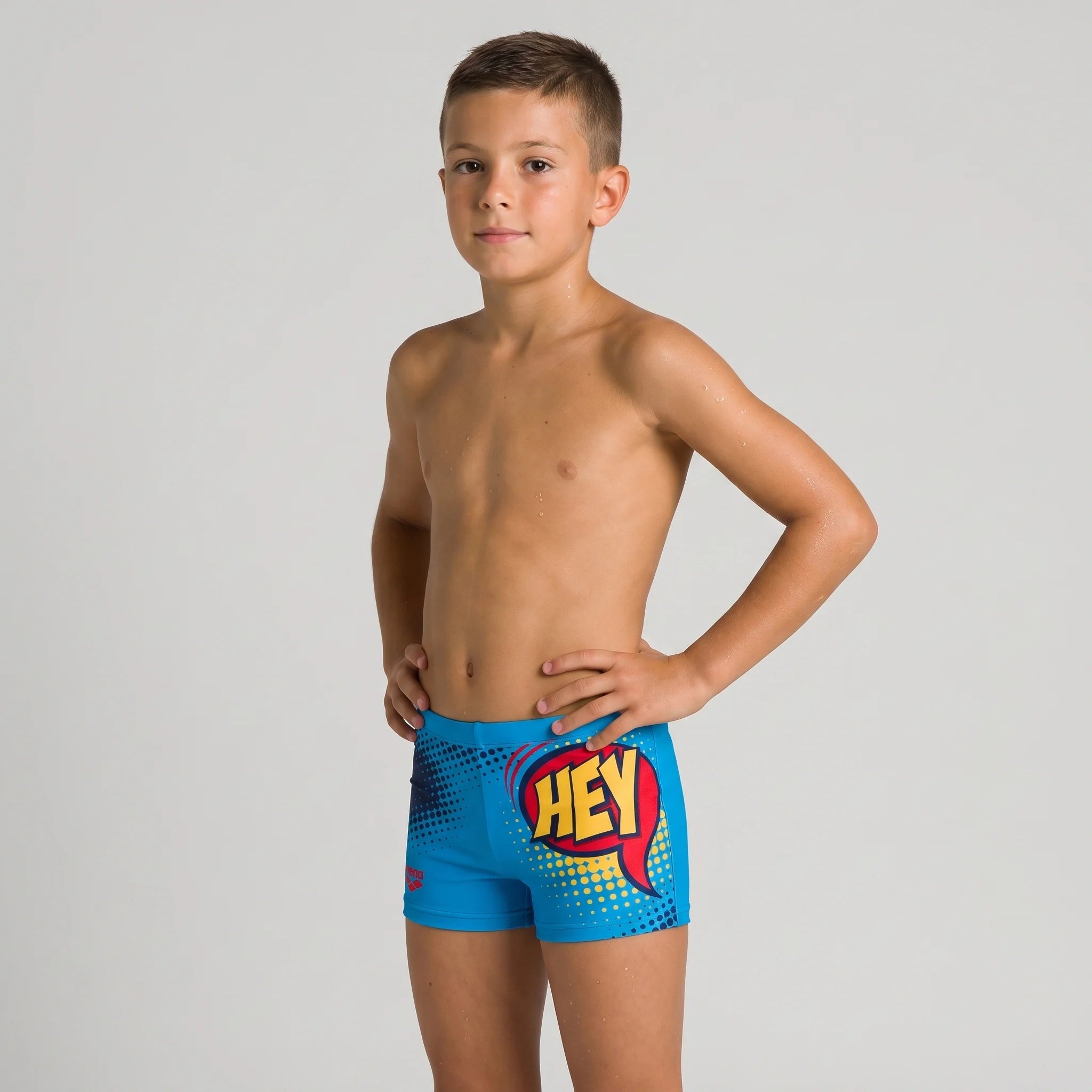 Arena Boys Training Swim Shorts Hey Turquoise