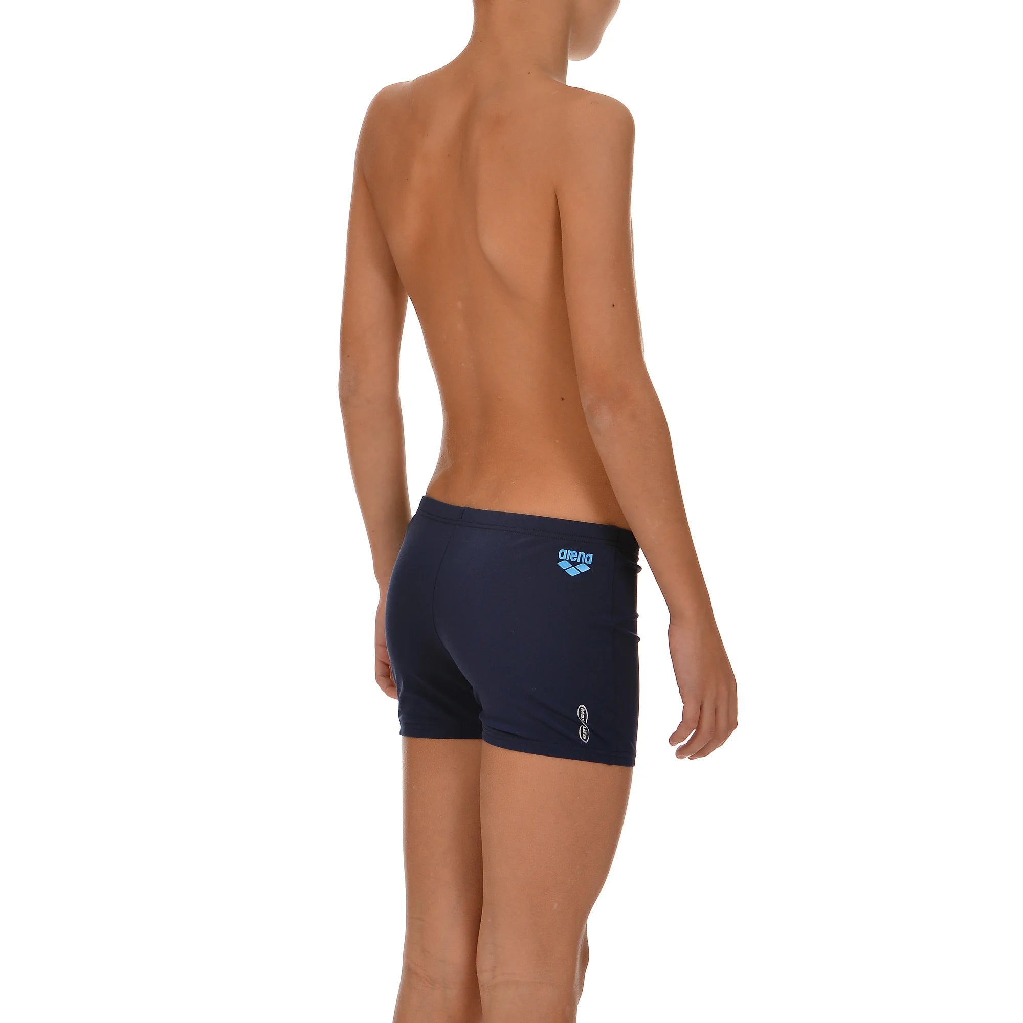 Arena Boys Training Swim Shorts Jumping Navy Turquoise