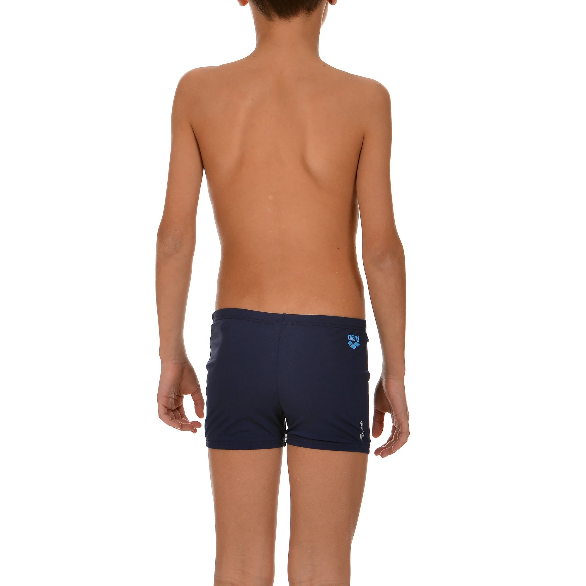 Arena Boys Training Swim Shorts Jumping Navy Turquoise