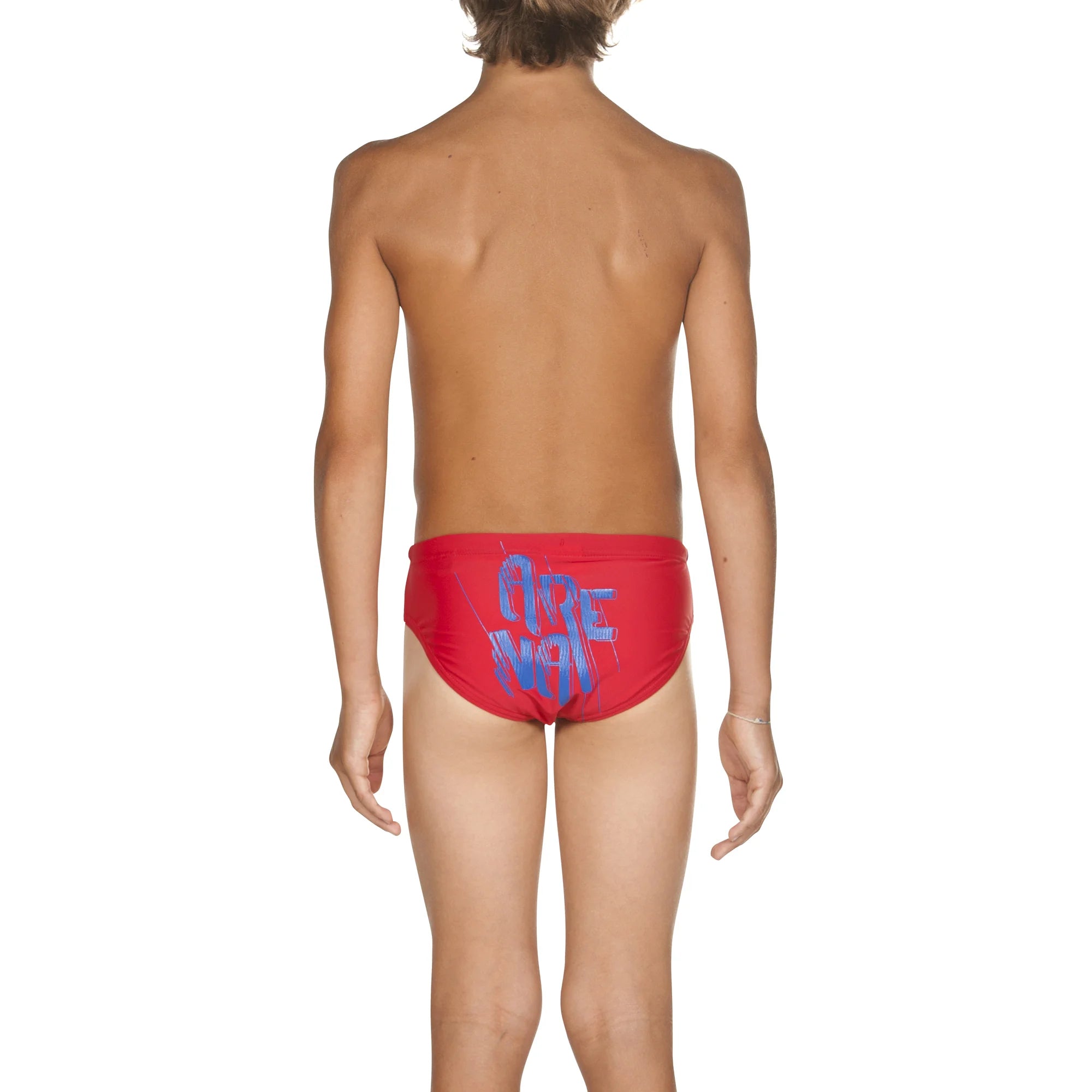 Arena Boys Training Swim Briefs Razzile Dazzile Red