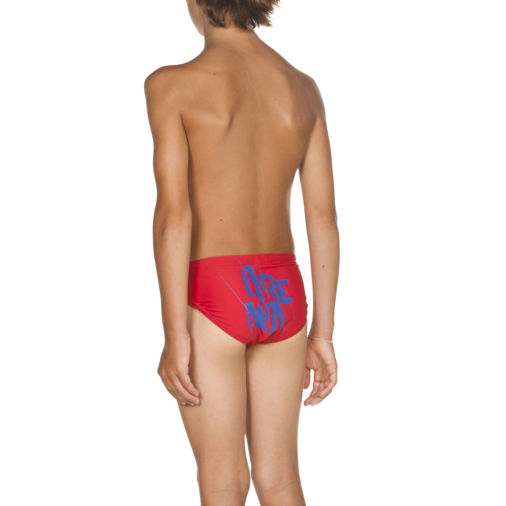 Arena Boys Training Swim Briefs Razzile Dazzile Red