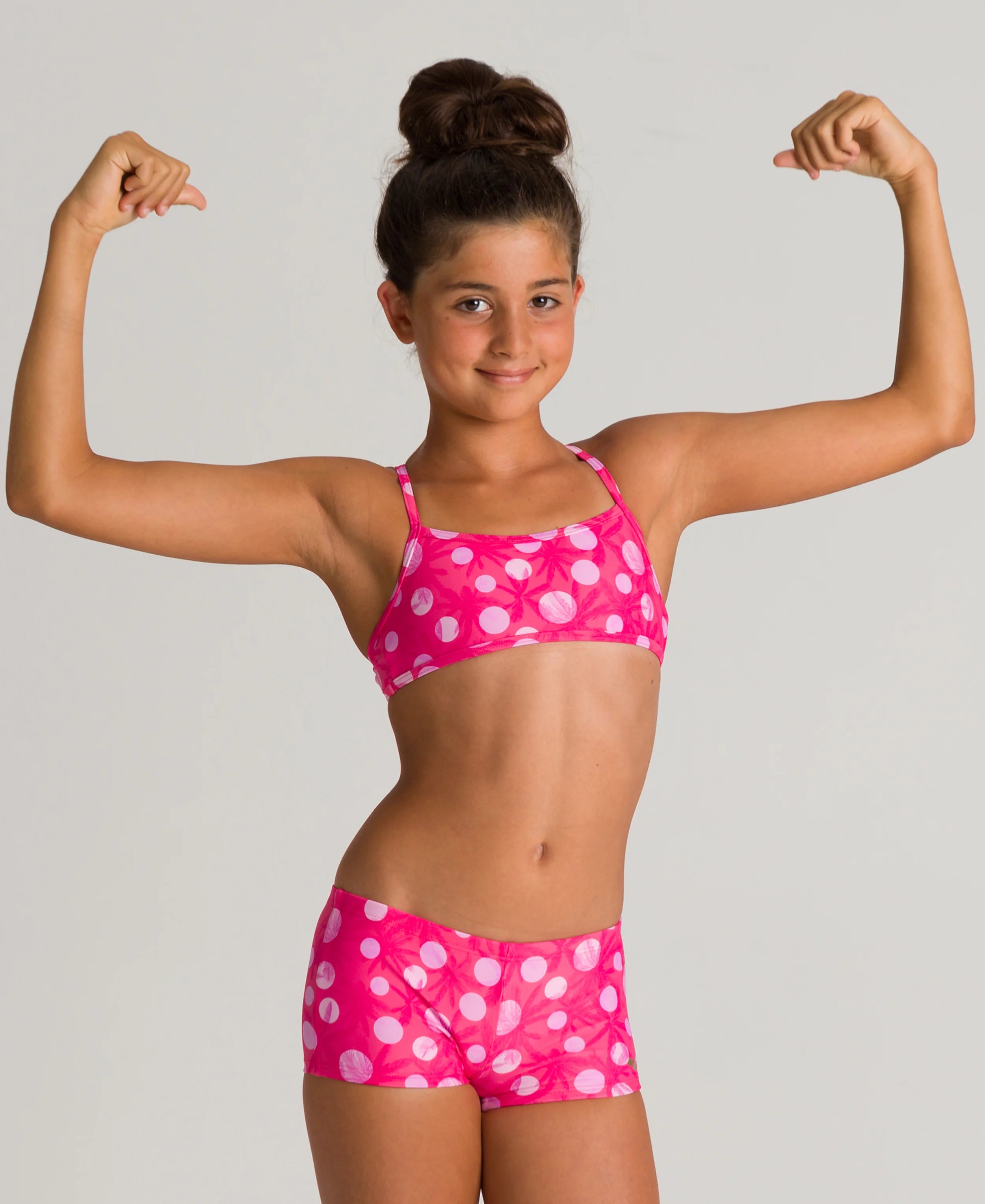 Arena Girls Beachwear Two Piece Tropical Summer Junior Top