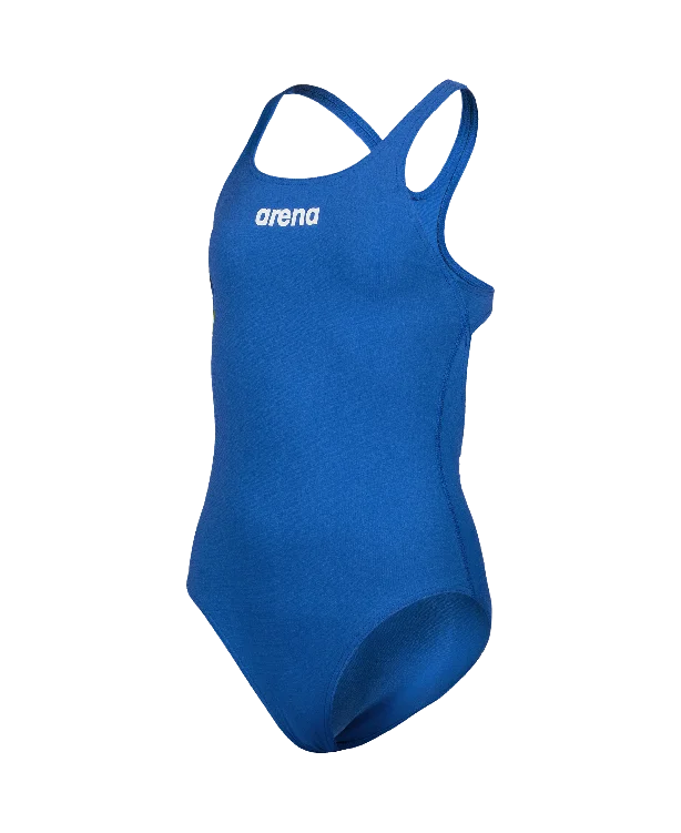 Arena Girls Training Swimwear One Piece Royal White Swim Pro Solid L
