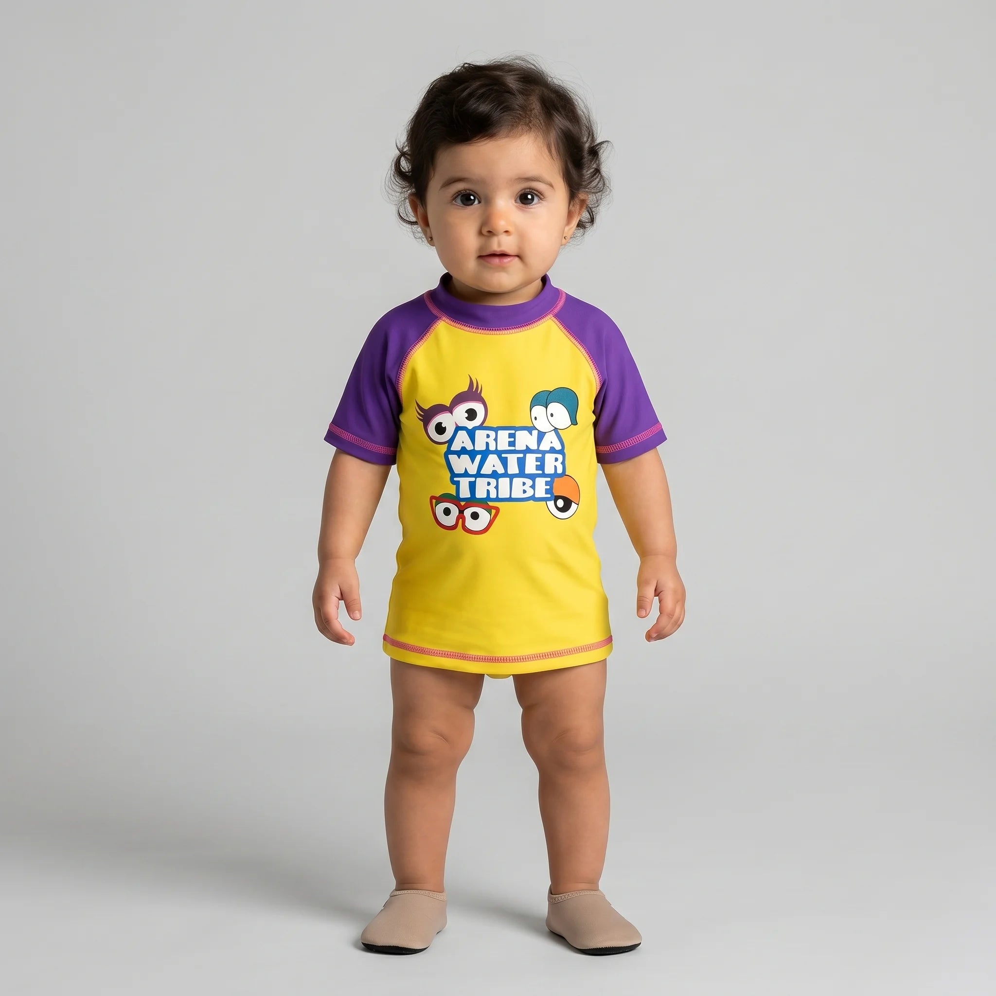 Arena Girls Swim Rashguards UV Short Sleeve Water Tribe