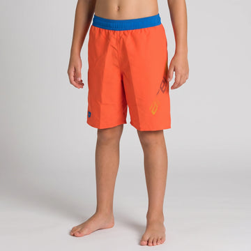 Arena Boys Beachwear Swim Bermudas Big Logo Mango Royal 32cm