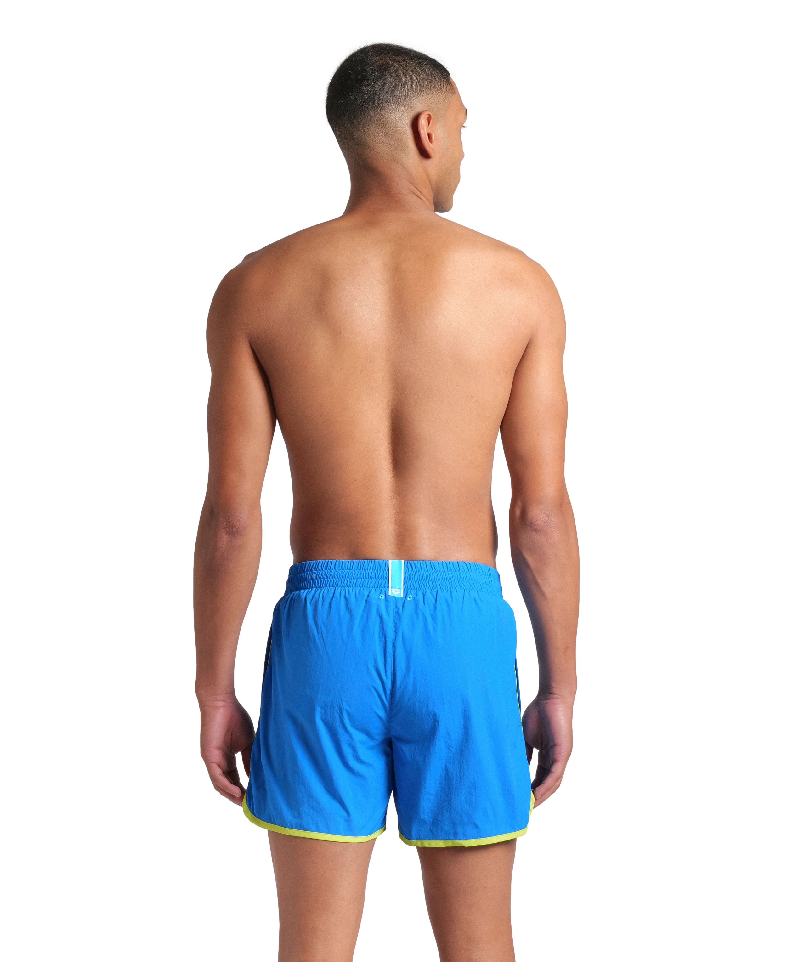 Arena Men Beach Swimwear Big Logo Borders Short Length 36.5cm