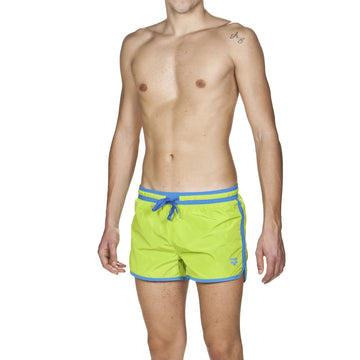 Arena Men Beach Swimwear Borders Hydrophobic X-Short Leaf Turquoise Length 32cm