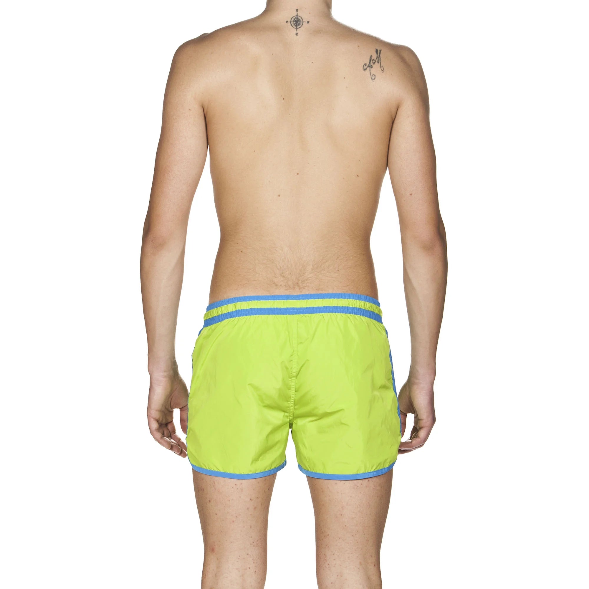 Arena Men Beach Swimwear Borders Hydrophobic X-Short Leaf Turquoise Length 32cm