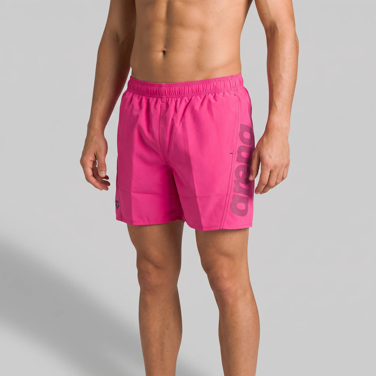 Arena Men Beachwear Swim Boxers Logo Fresia Rose Navy 41.5cm