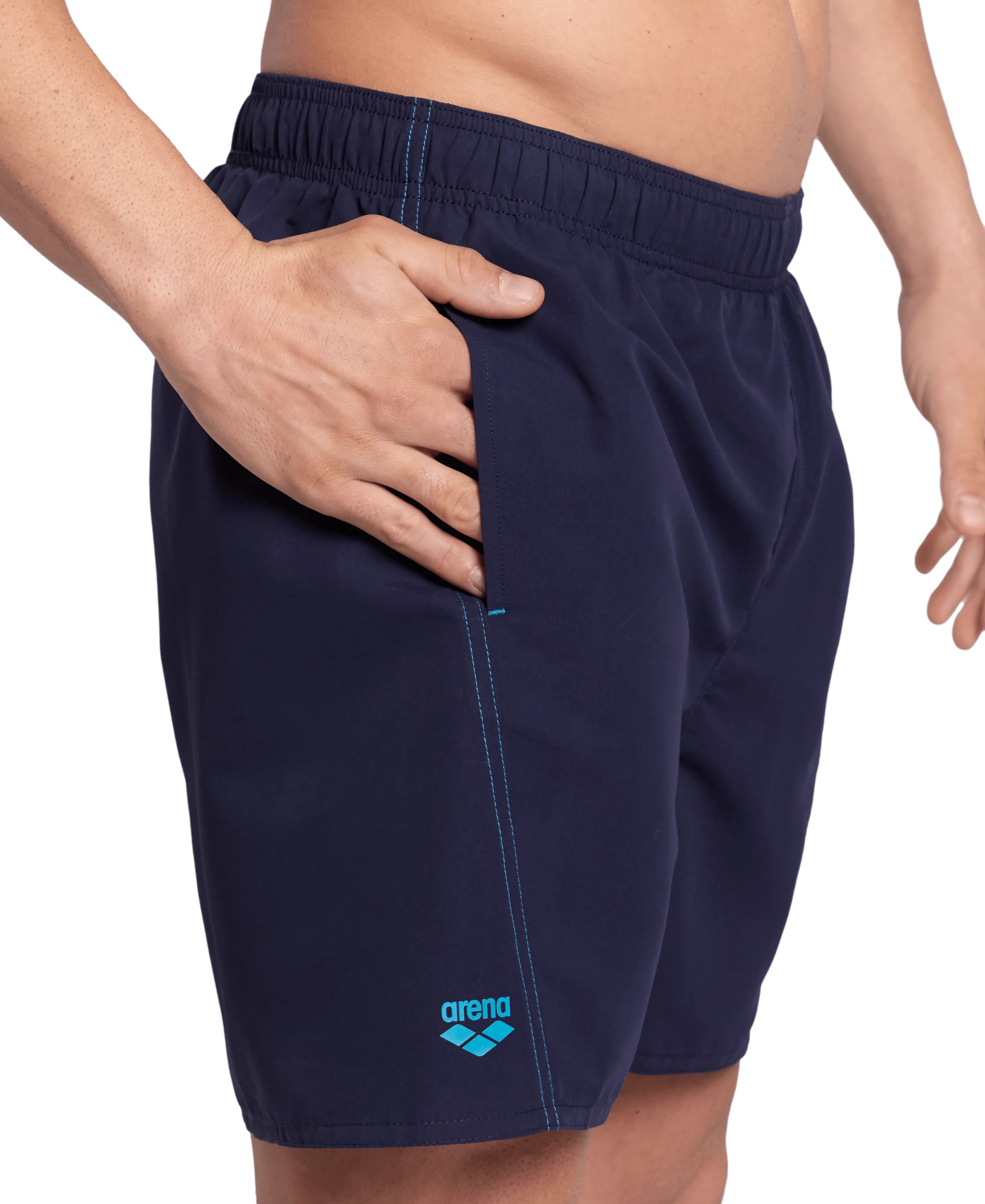 Arena Men Beach Swimwear Boxer Logo Fundamentals Recycled Fabric Length 41.5cm