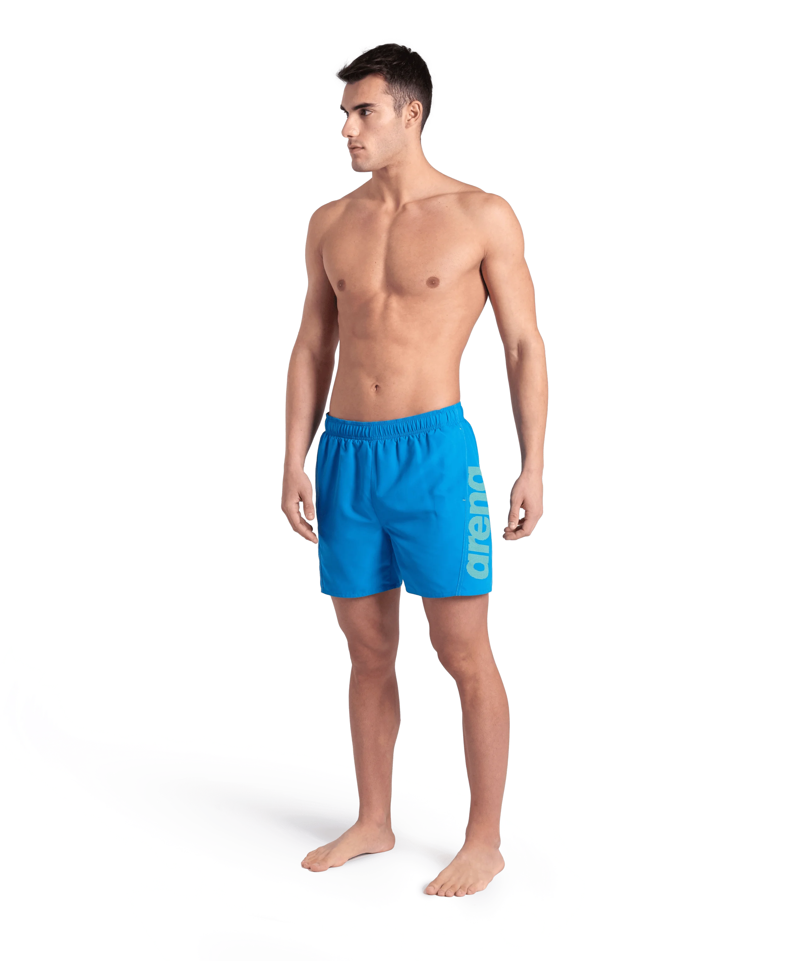 Arena Men Beach Swimwear Boxer Logo Fundamentals Recycled Fabric Length 41.5cm
