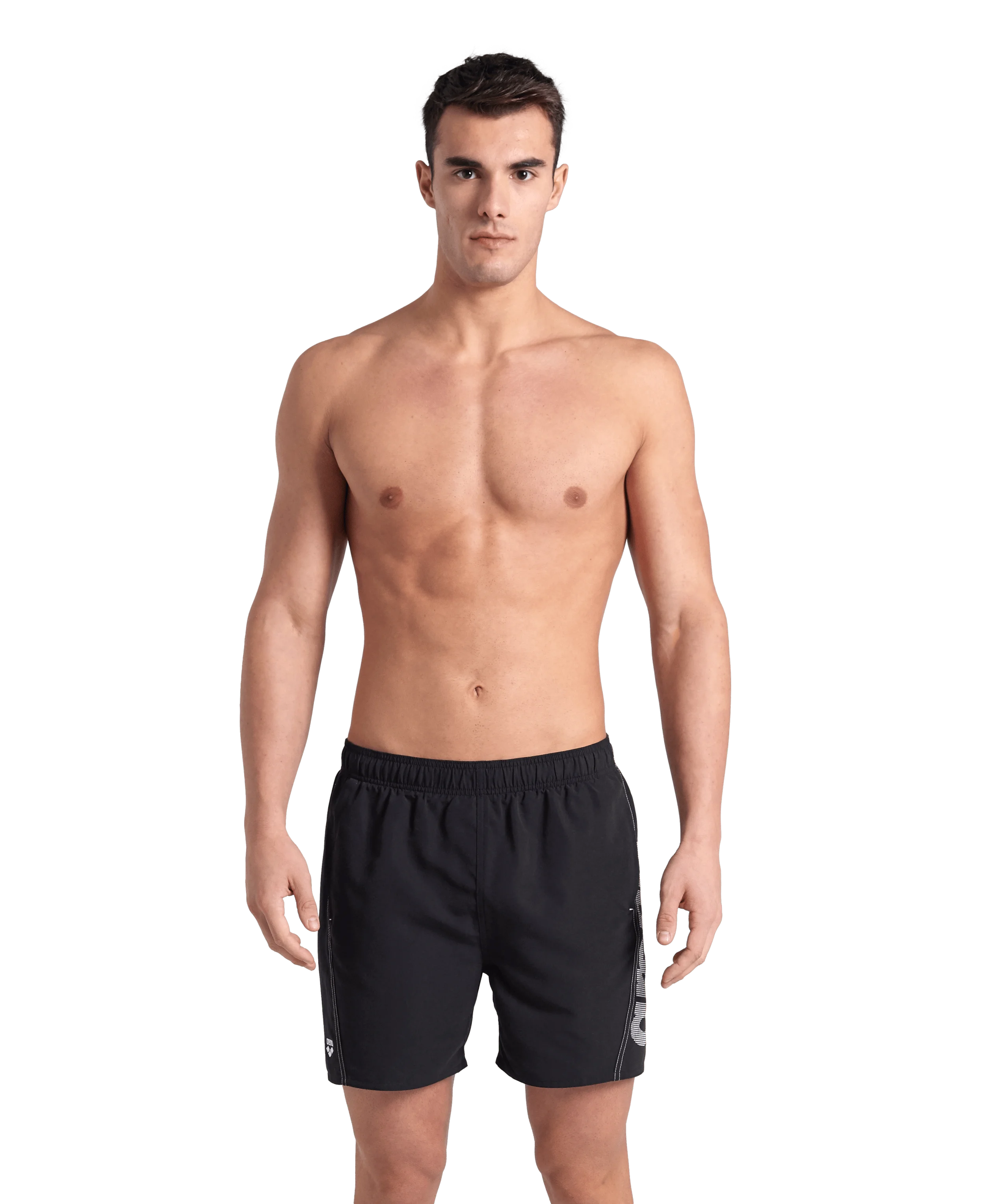 Arena Men Beach Swimwear Boxer Logo Fundamentals Recycled Fabric Length 41.5cm