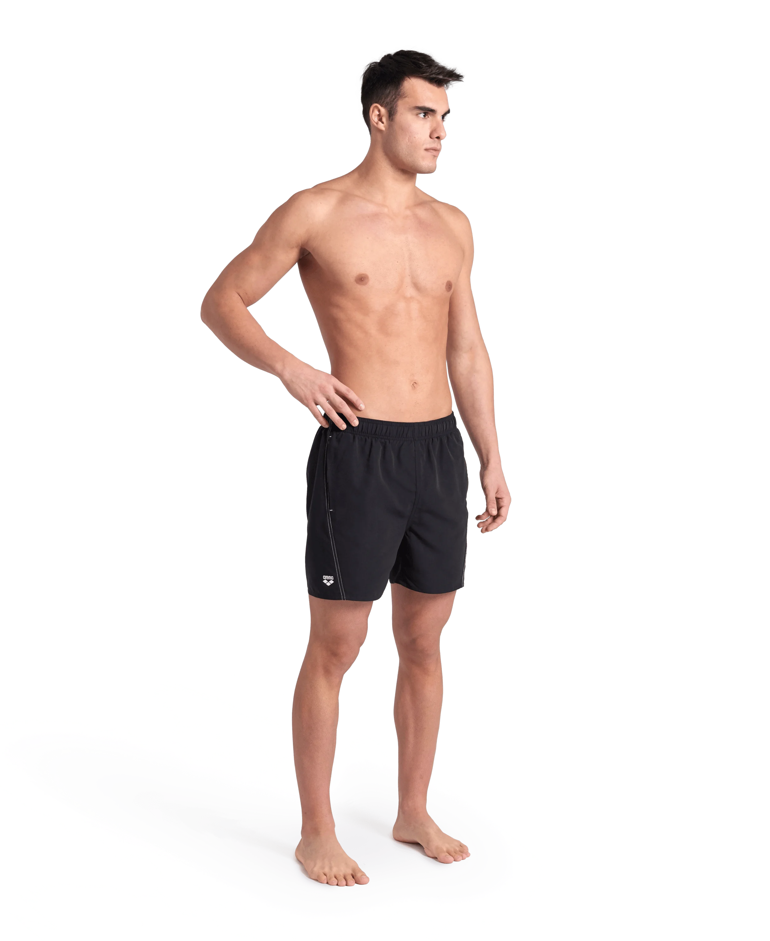 Arena Men Beach Swimwear Boxer Logo Fundamentals Recycled Fabric Length 41.5cm