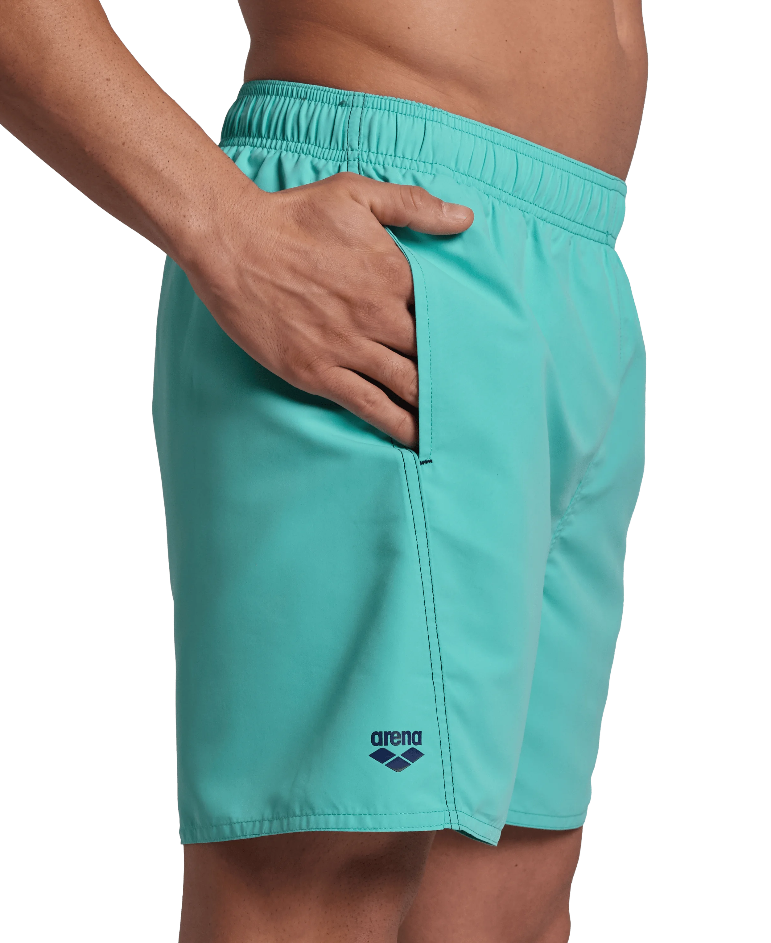 Arena Men Beach Swimwear Boxer Logo Fundamentals Recycled Fabric Length 41.5cm