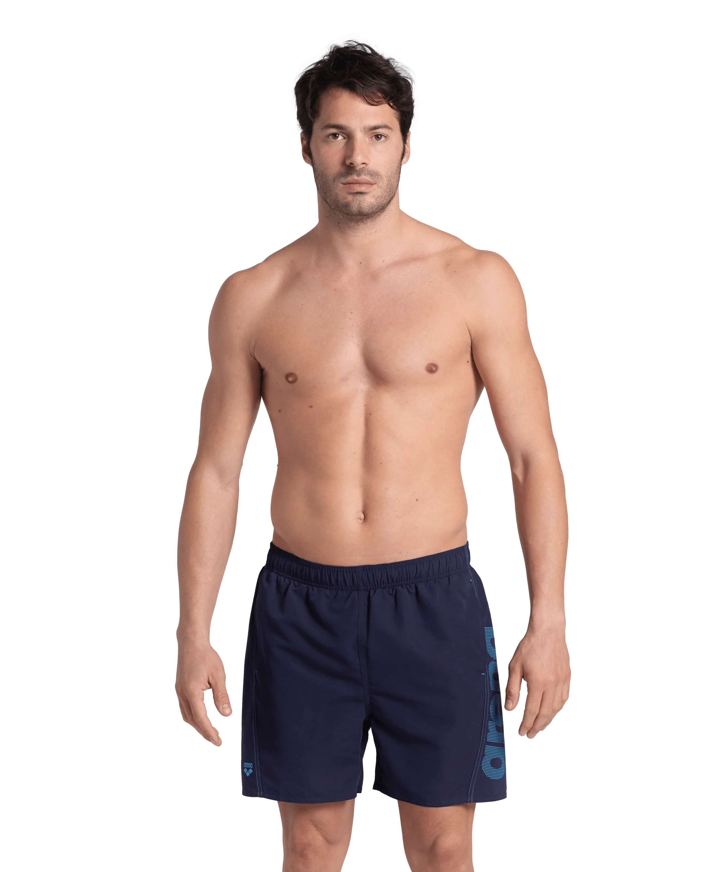 Arena Men Beach Swimwear Boxer Logo Fundamentals Recycled Fabric Length 41.5cm