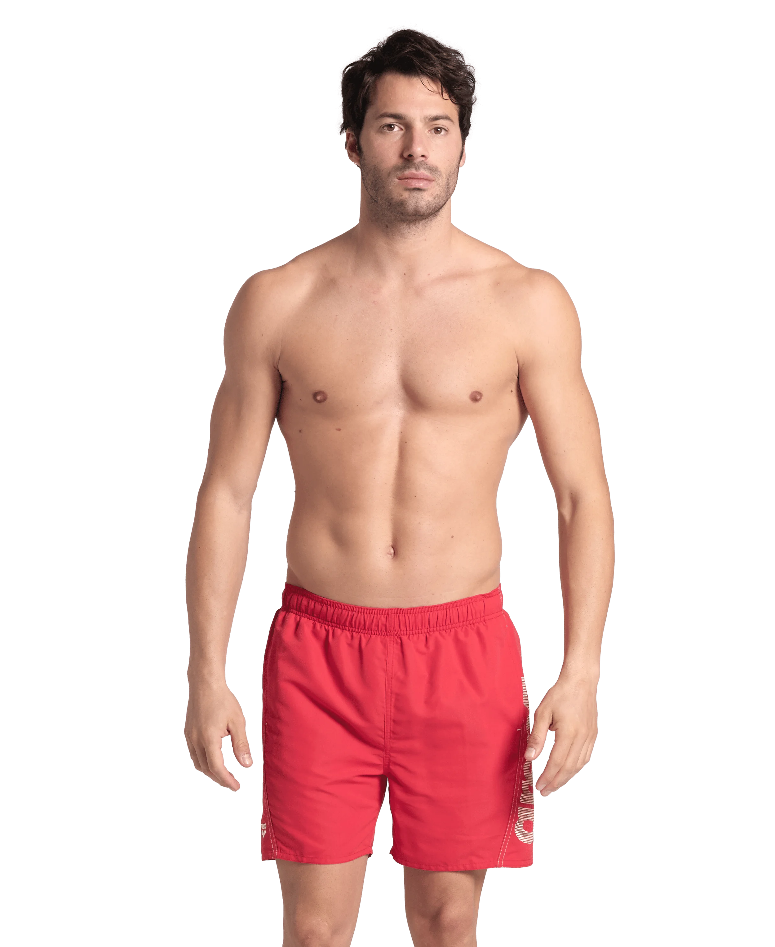 Arena Men Beach Swimwear Boxer Logo Fundamentals Recycled Fabric Length 41.5cm