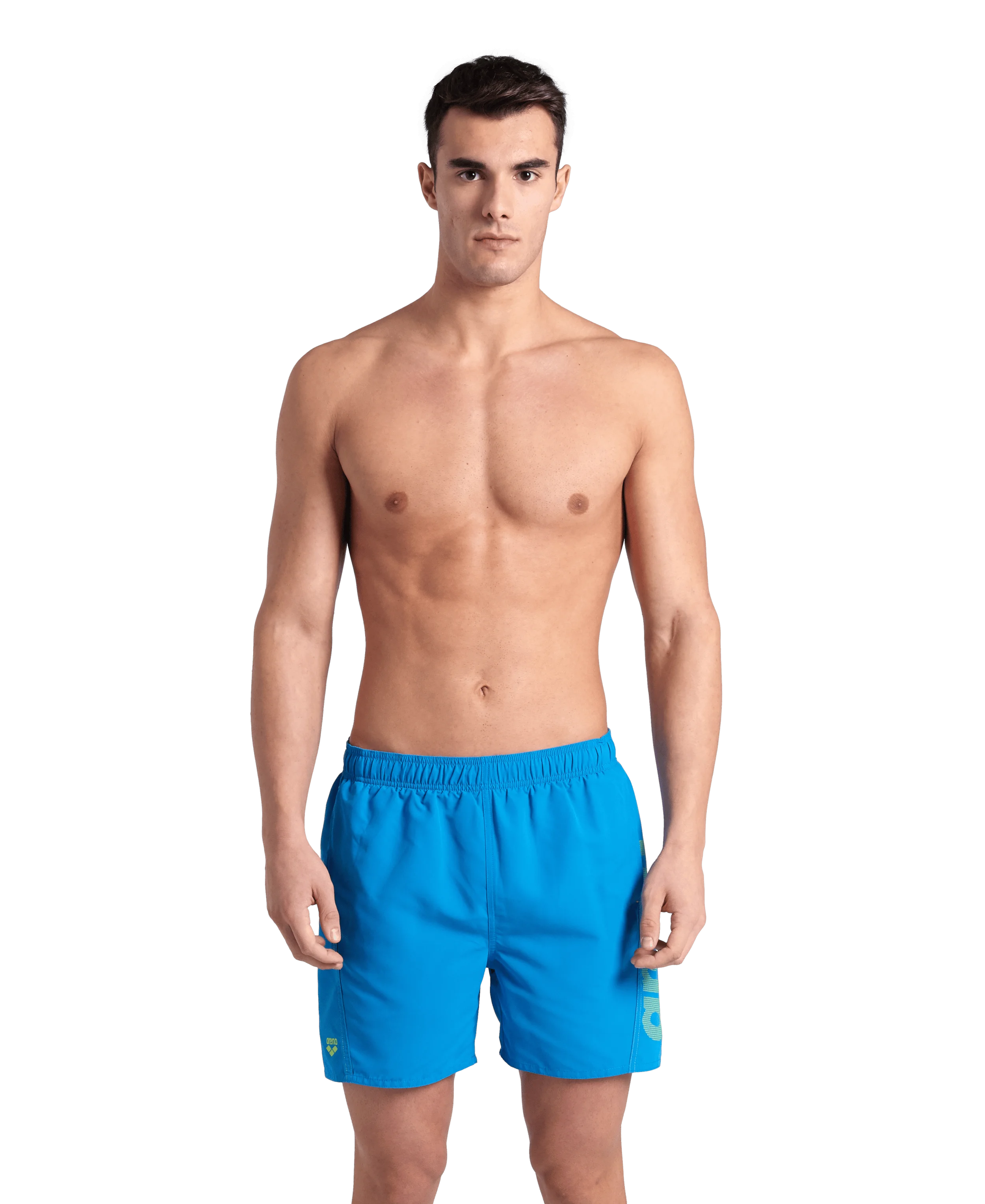 Arena Men Beach Swimwear Boxer Logo Fundamentals Recycled Fabric Length 41.5cm