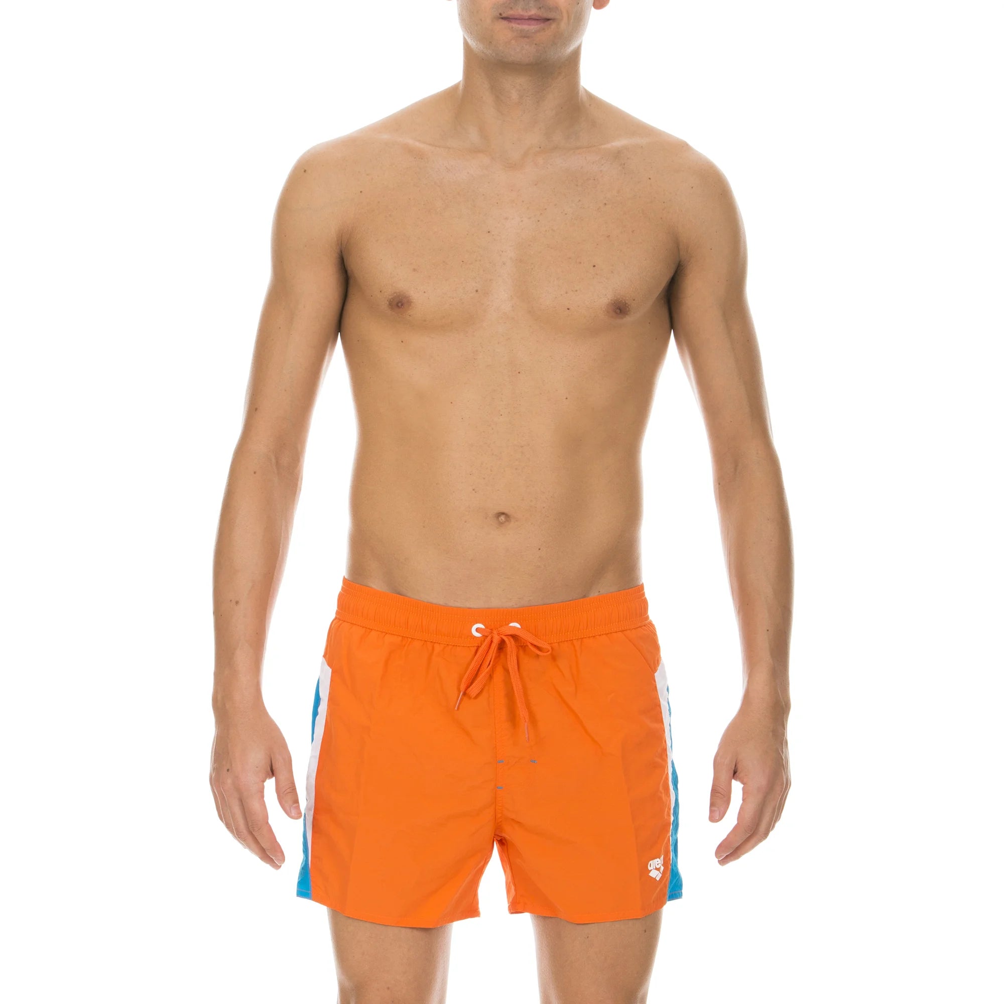 Arena Men Beach Swim X-Shorts Fundamentals Panels Mango Turquoise White 32cm