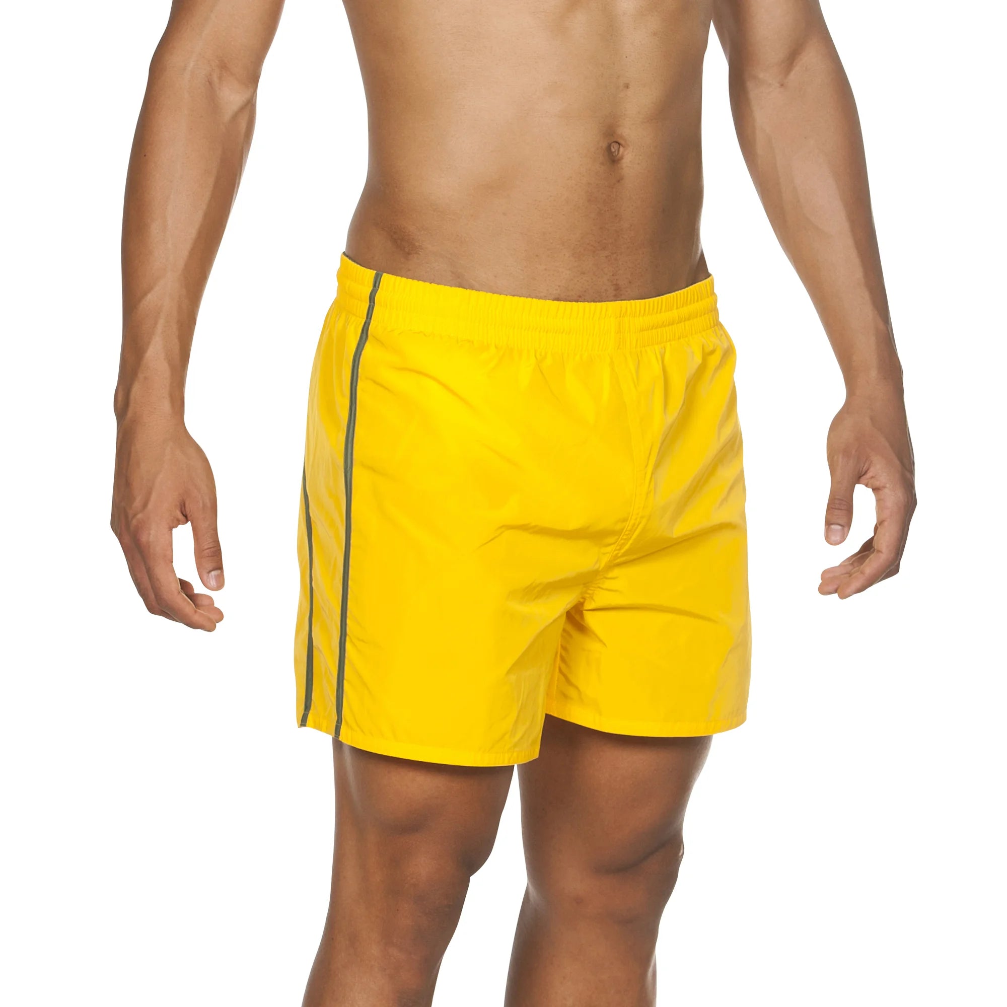 Arena Men Beach Swim Shorts Fundamentals Solid Lily Yellow Army 36.5cm