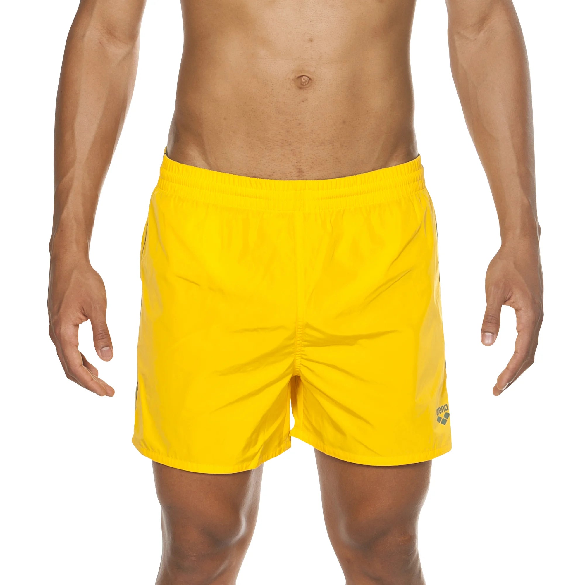 Arena Men Beach Swim Shorts Fundamentals Solid Lily Yellow Army 36.5cm