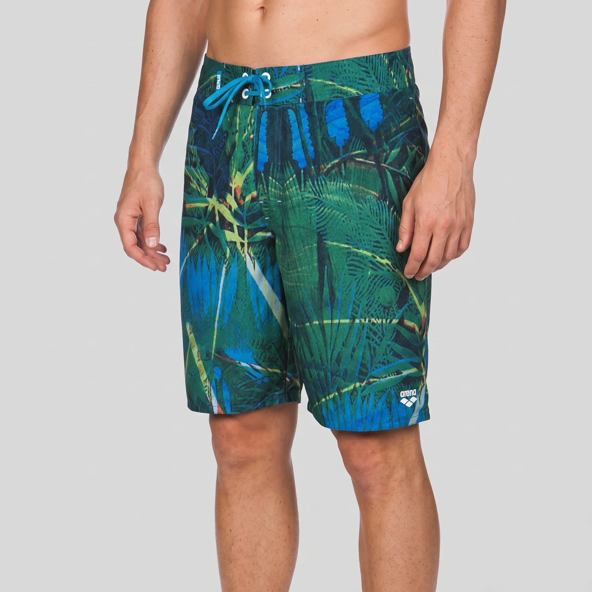 Arena Men Beachwear Swim Bermudas Greenwood Royal Turquoise 47cm