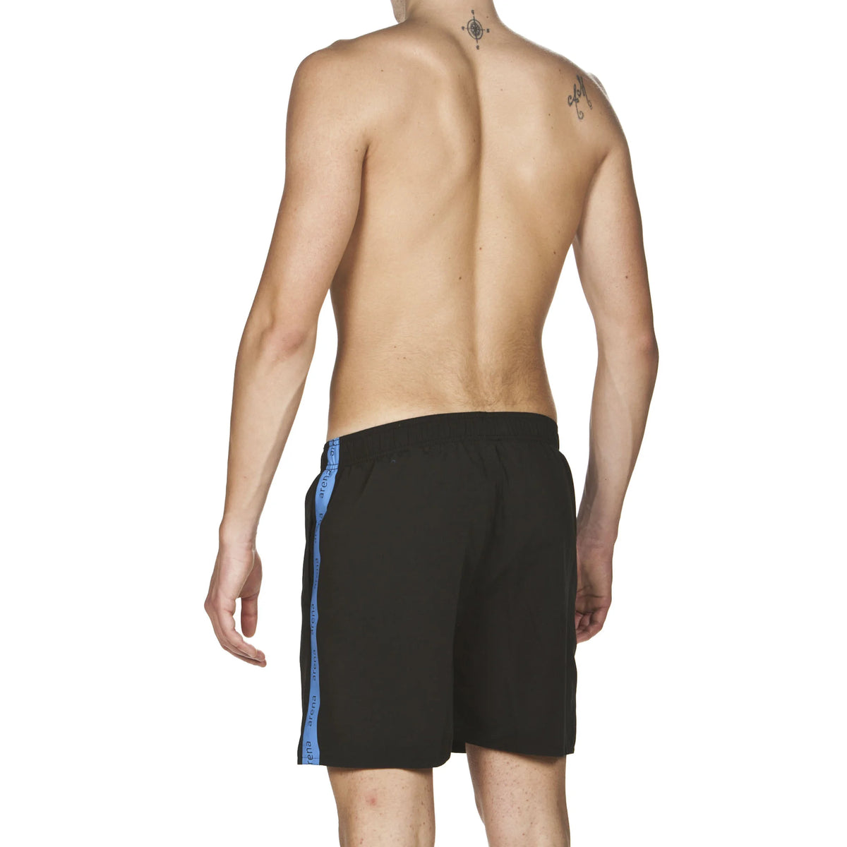 Arena Men Beachwear Swim Boxers Hyper Black Pix Blue 41.5cm