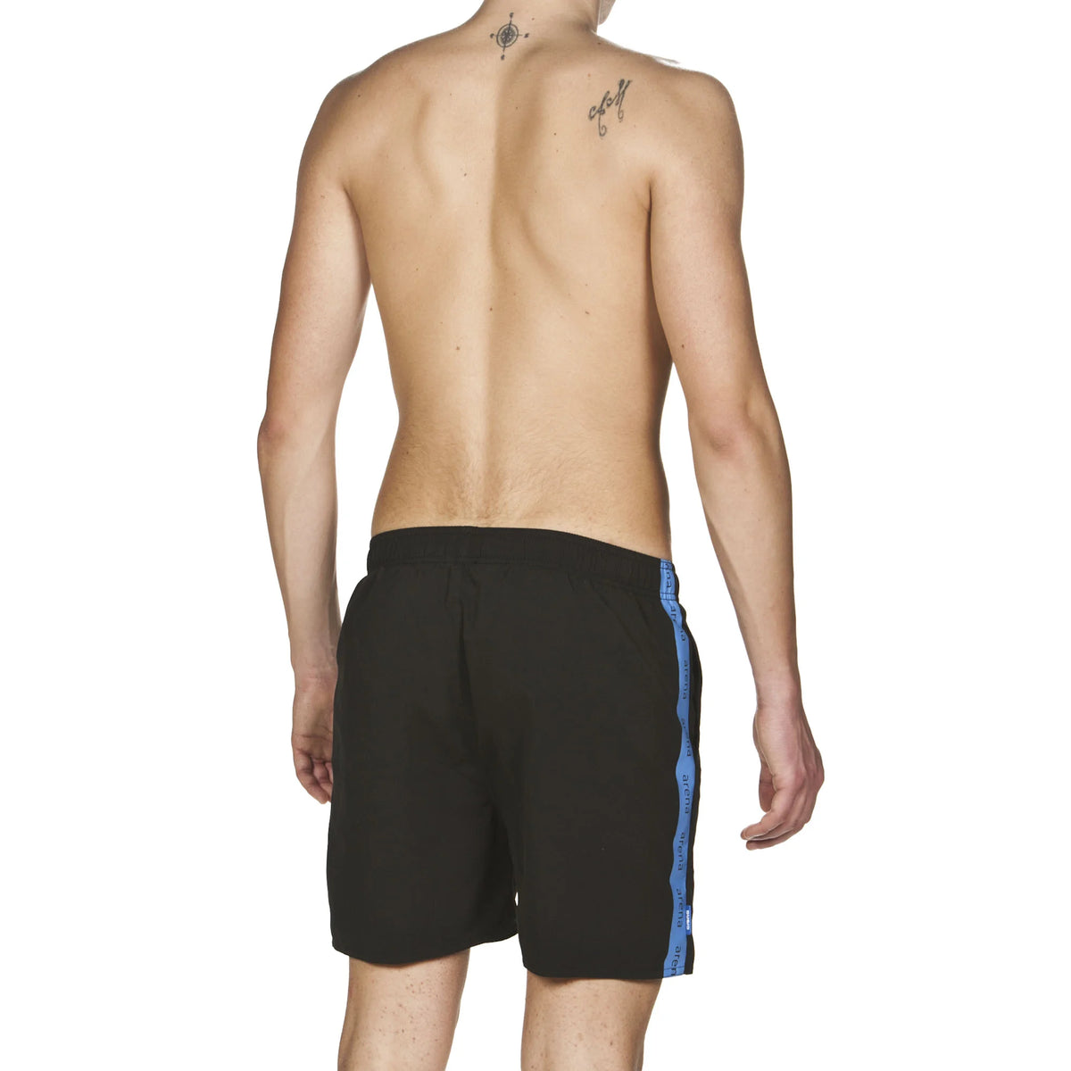Arena Men Beachwear Swim Boxers Hyper Black Pix Blue 41.5cm