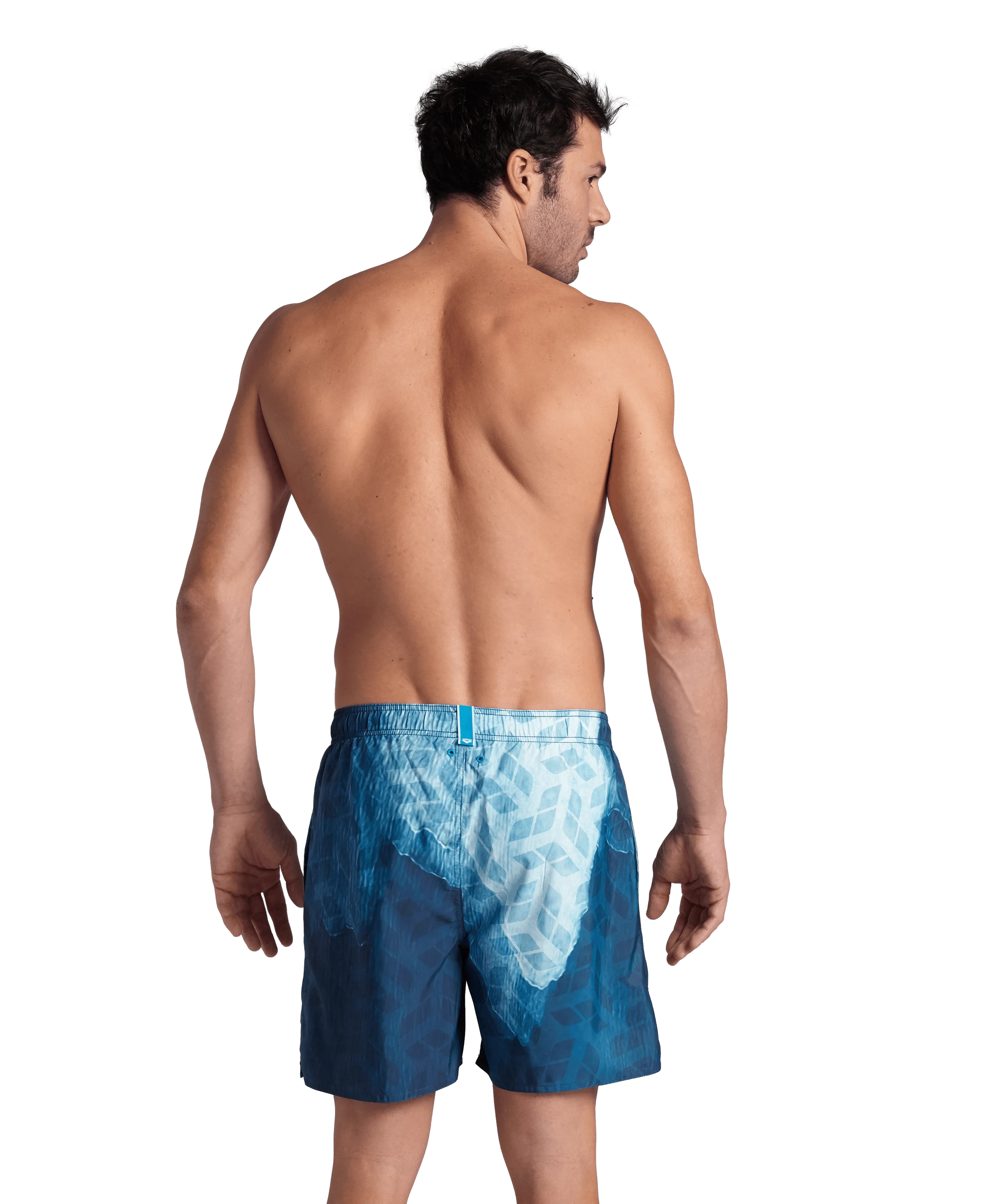 Arena Men Beach Swimwear Prints All Over Boxer White Water Monogram Length 41.5cm
