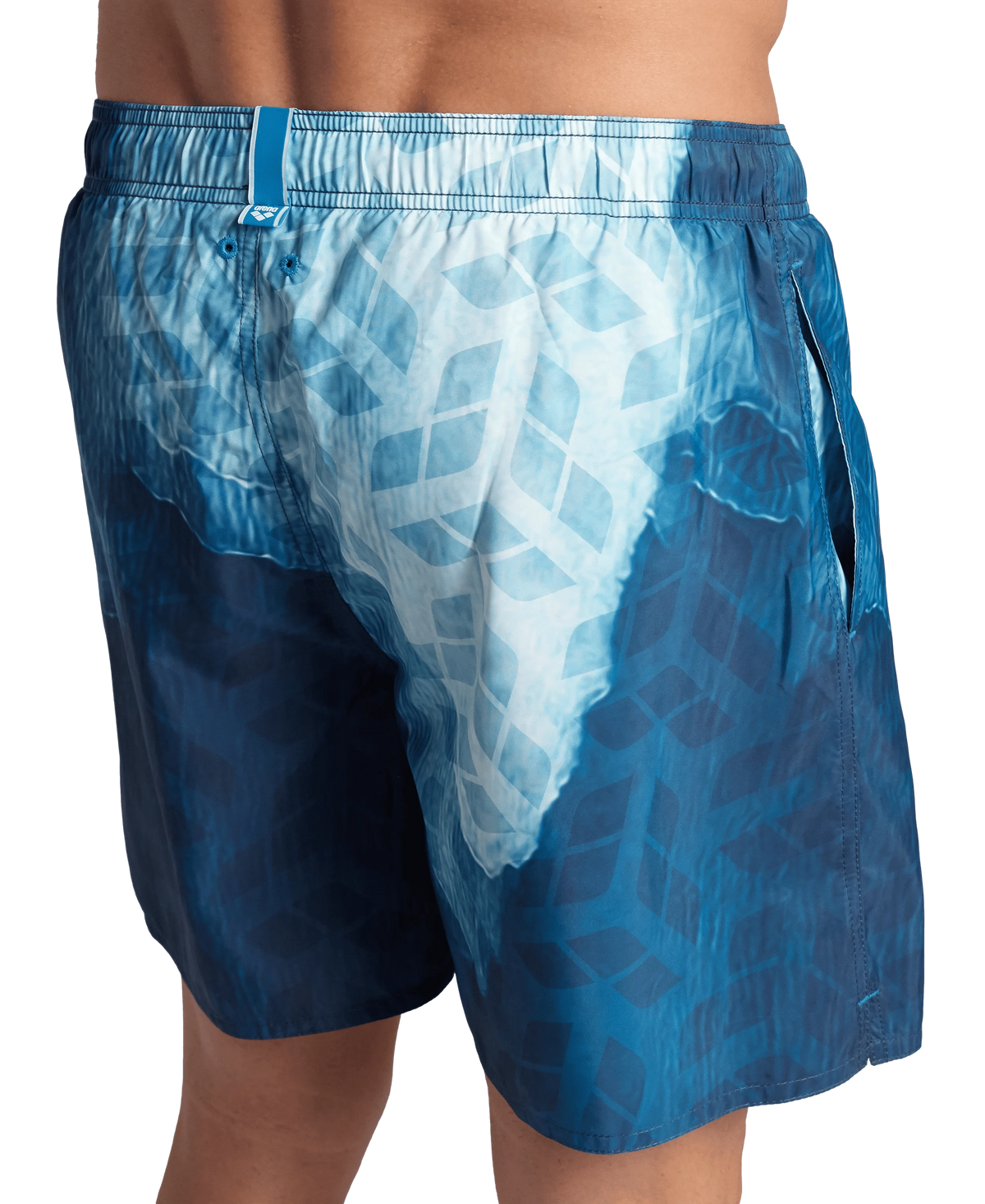 Arena Men Beachwear Swim Boxers Prints All Over White Water Monogram 41.5cm