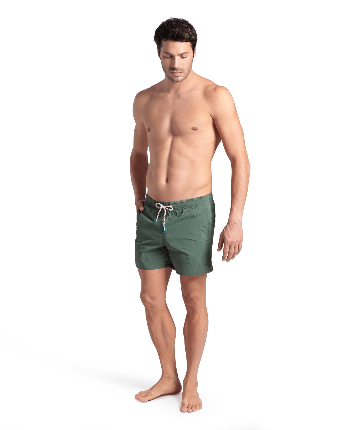 Arena Men Beachwear Swim Shorts Team Stripe Solid 36.5cm