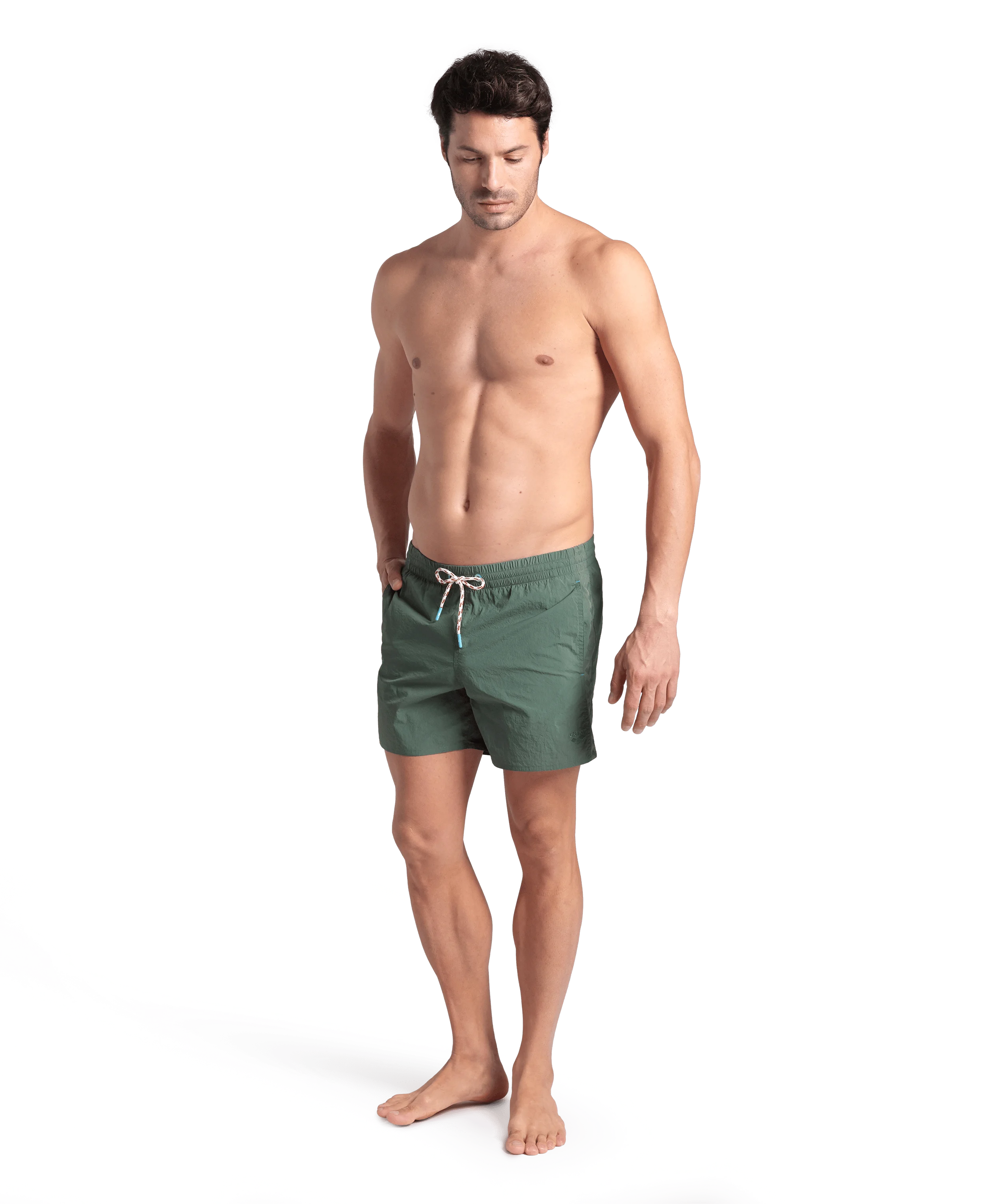 Arena Men Beach Swim Shorts Team Stripe Solid 36.5cm